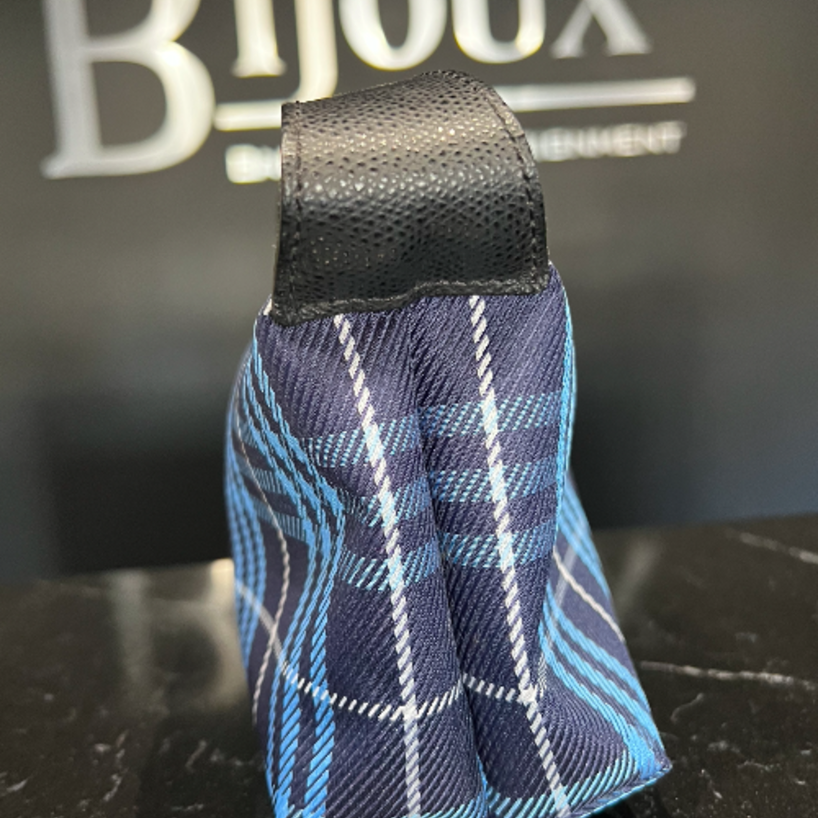 Burberry SOLD - Burberry Small Clutch Blue Plaid