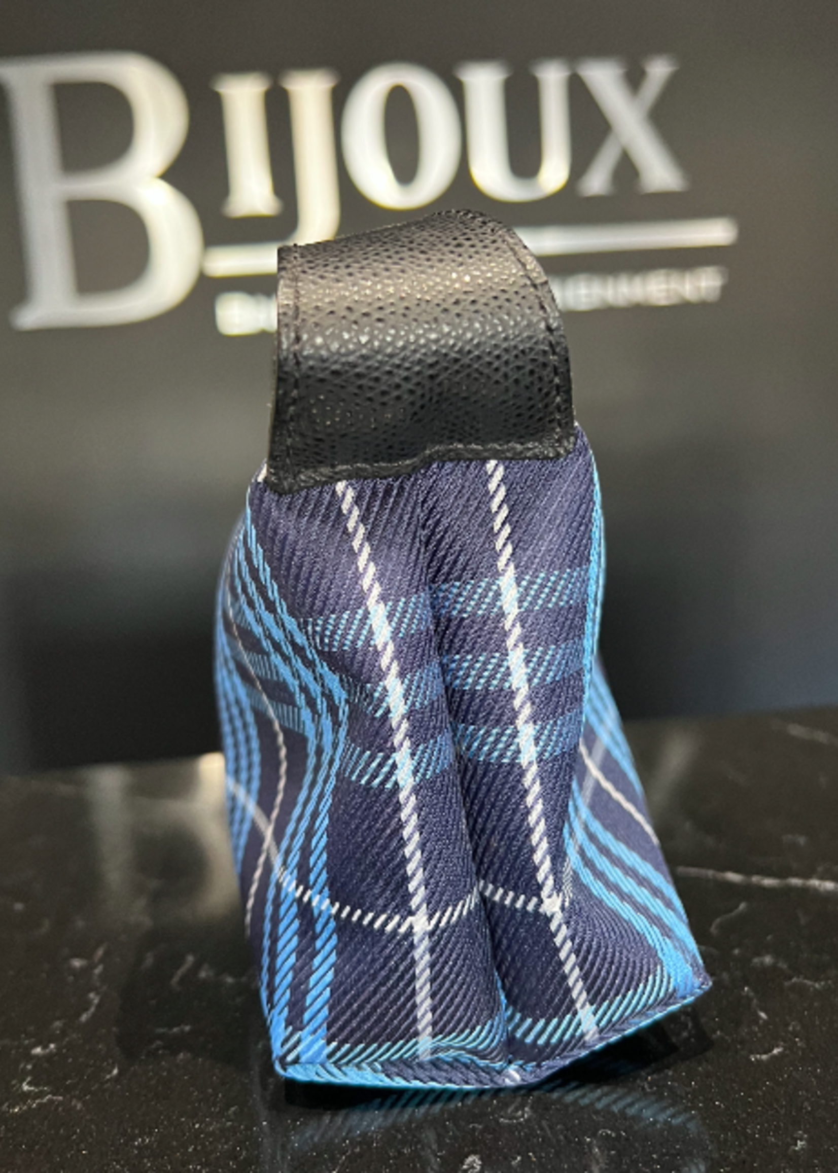 Burberry SOLD - Burberry Small Clutch Blue Plaid