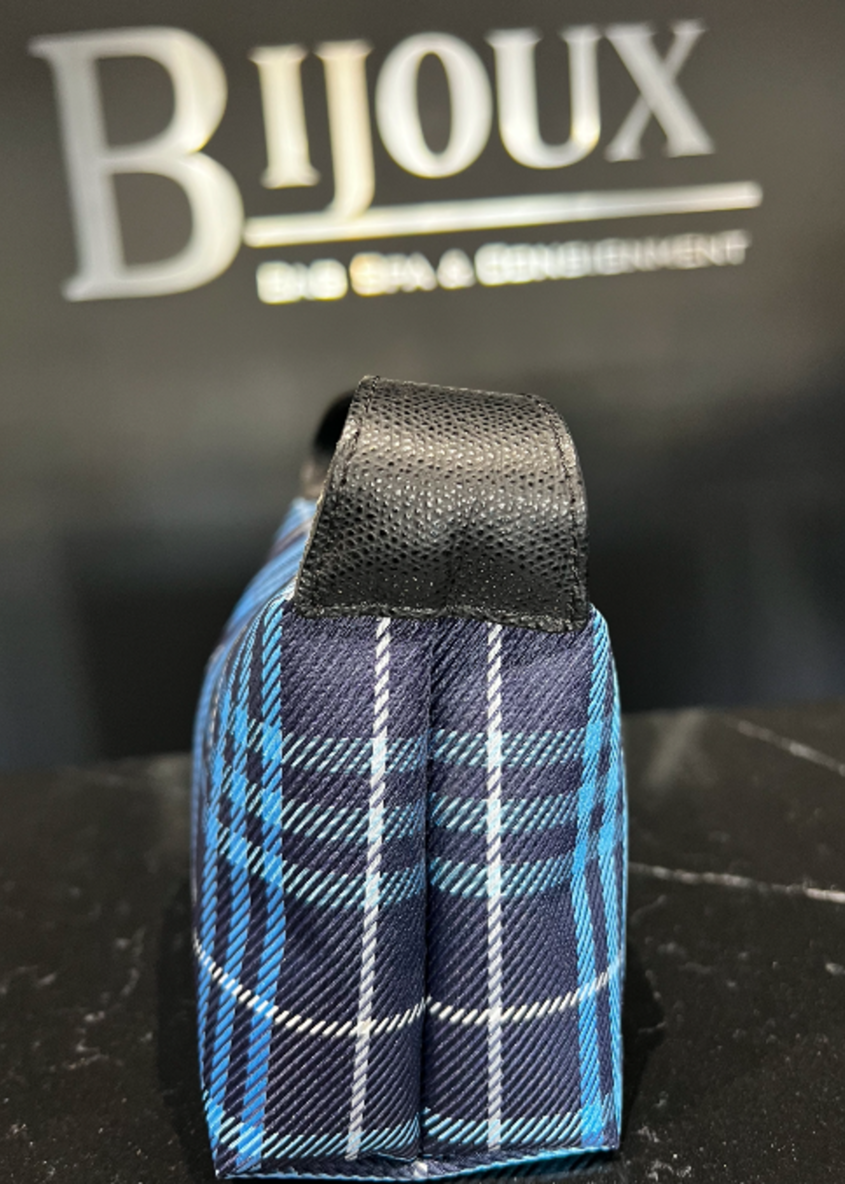 Burberry SOLD - Burberry Small Clutch Blue Plaid