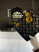 Christian Dior SOLD - Medium Patent Black Lady Dior
