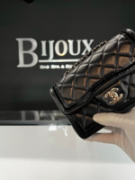 Chanel SOLD - 2023 Chanel Mini Flap with Patent Trim