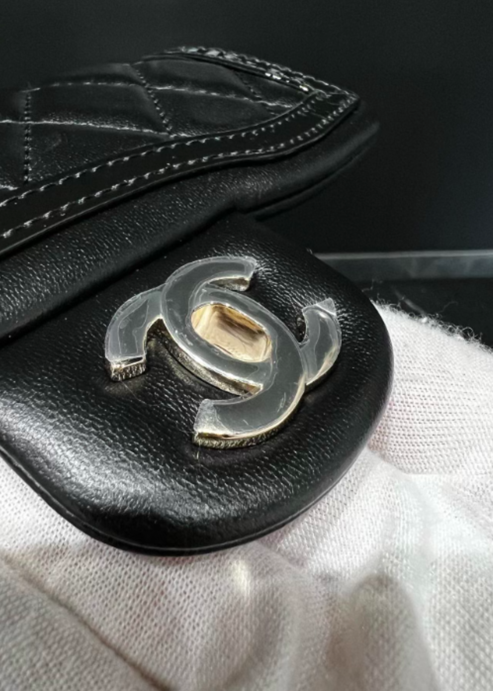 Chanel SOLD - 2023 Chanel Mini Flap with Patent Trim