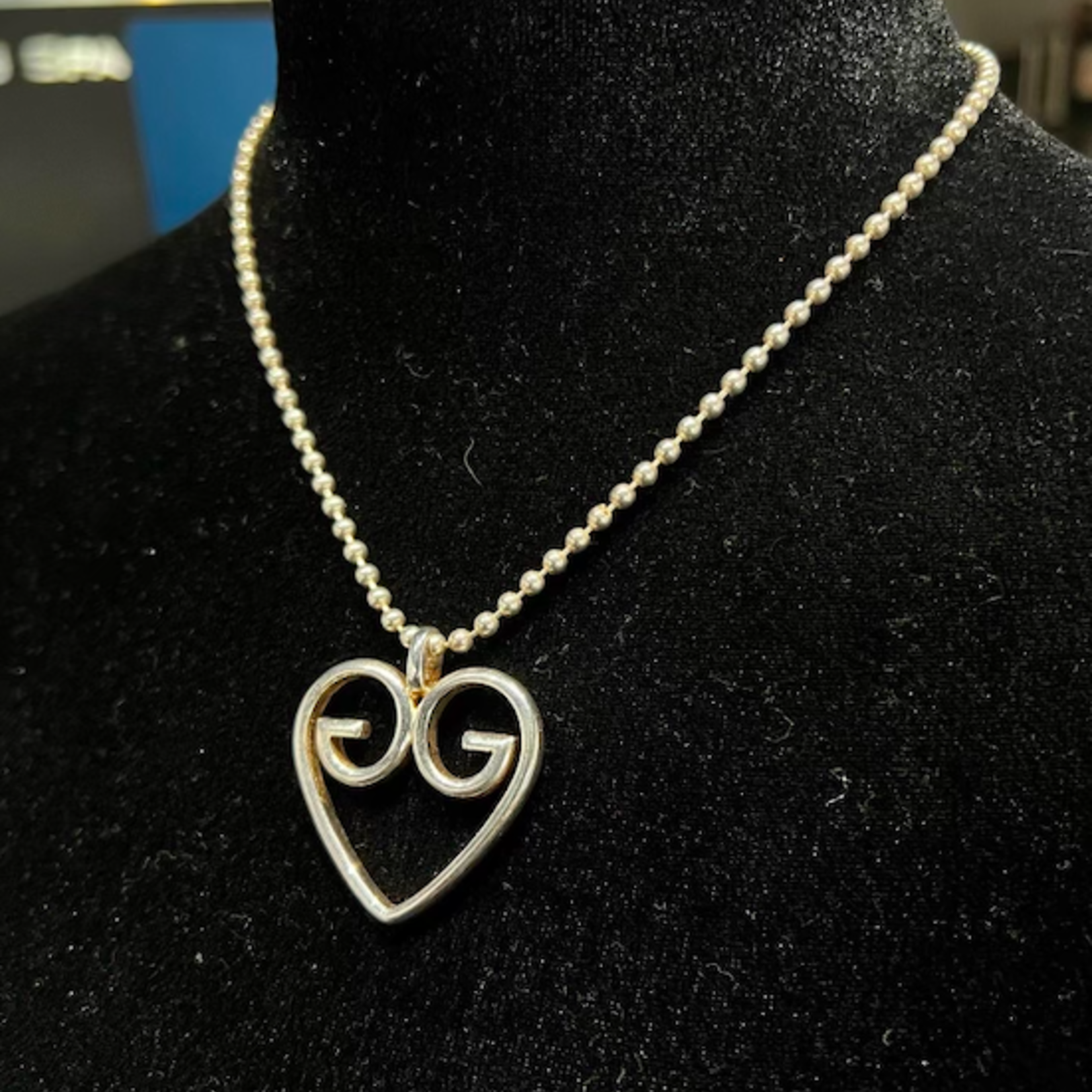 Gucci Gucci 925 Silver Ball Chain Necklace