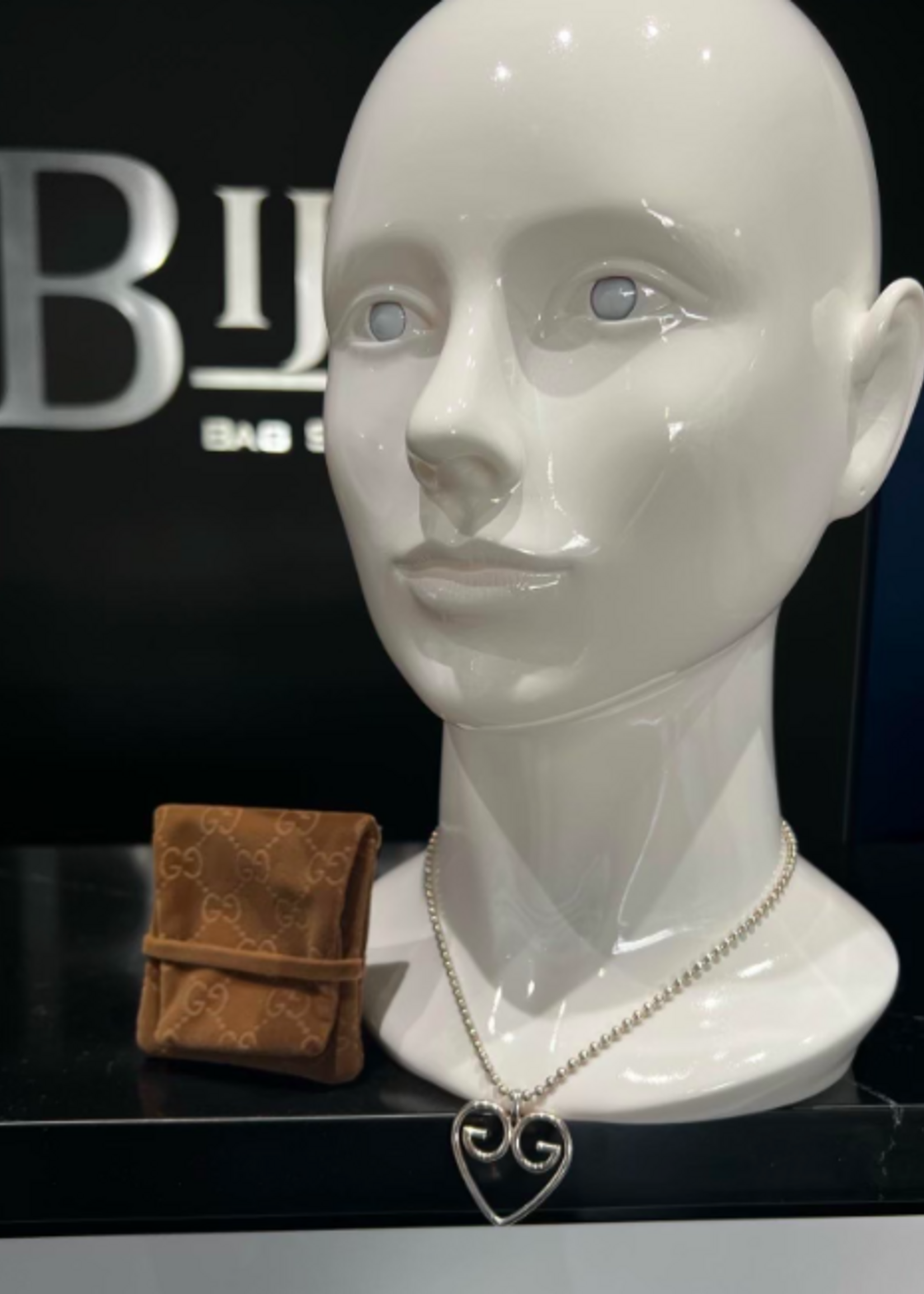 Gucci Gucci 925 Silver Ball Chain Necklace