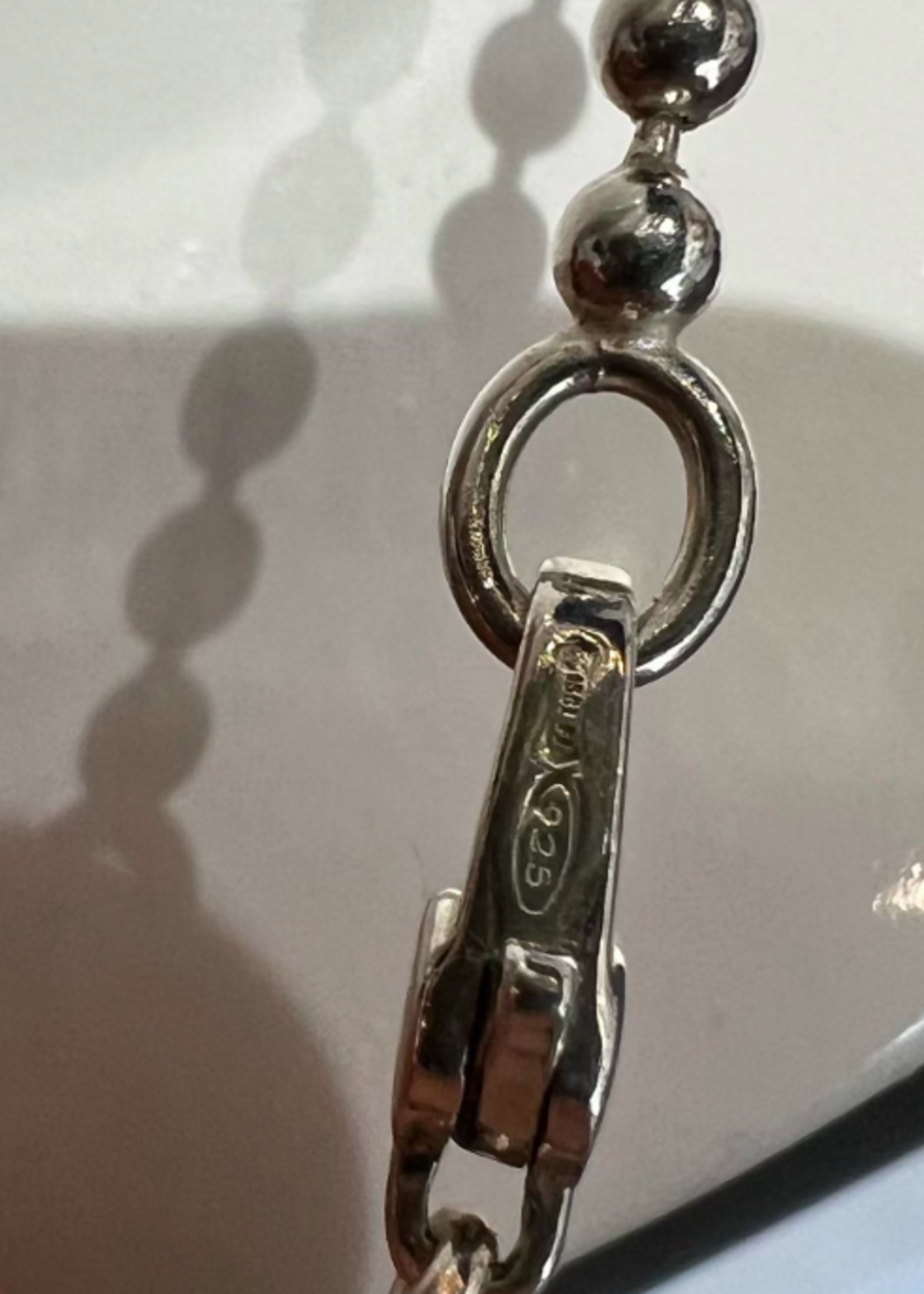 Gucci Gucci 925 Silver Ball Chain Necklace