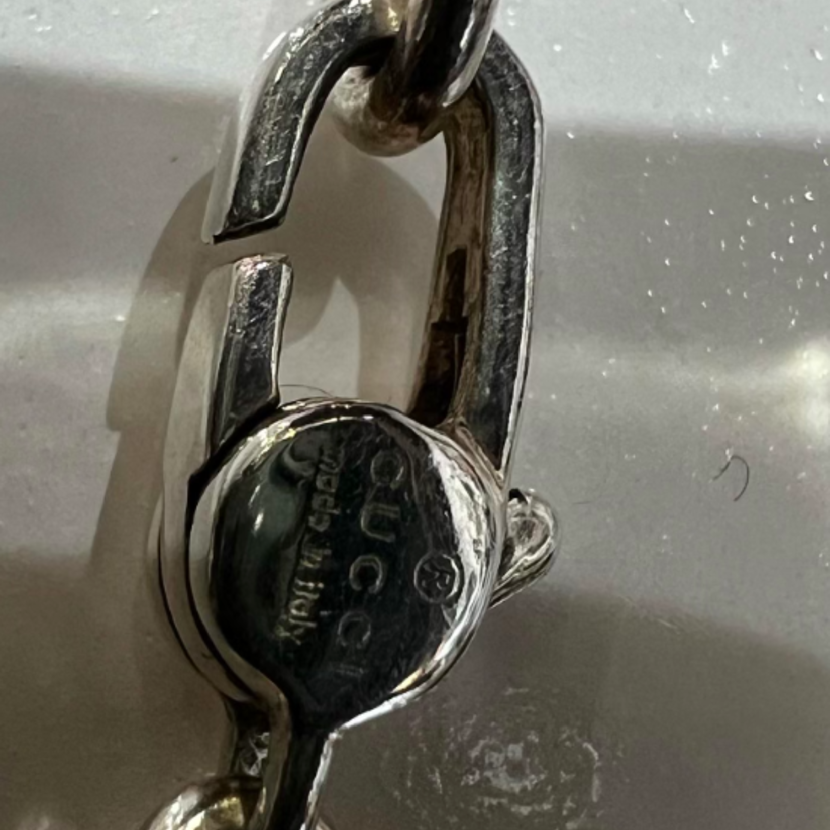 Gucci Gucci 925 Silver Ball Chain Necklace