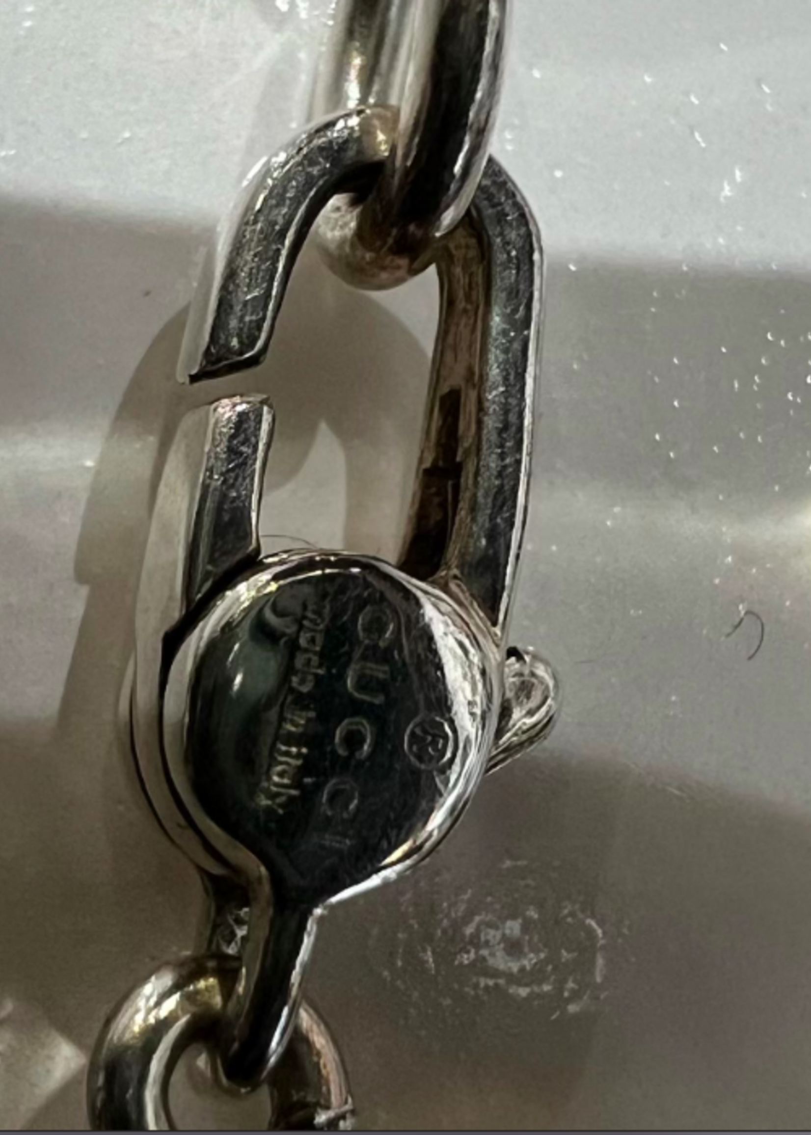 Gucci Gucci 925 Silver Ball Chain Necklace