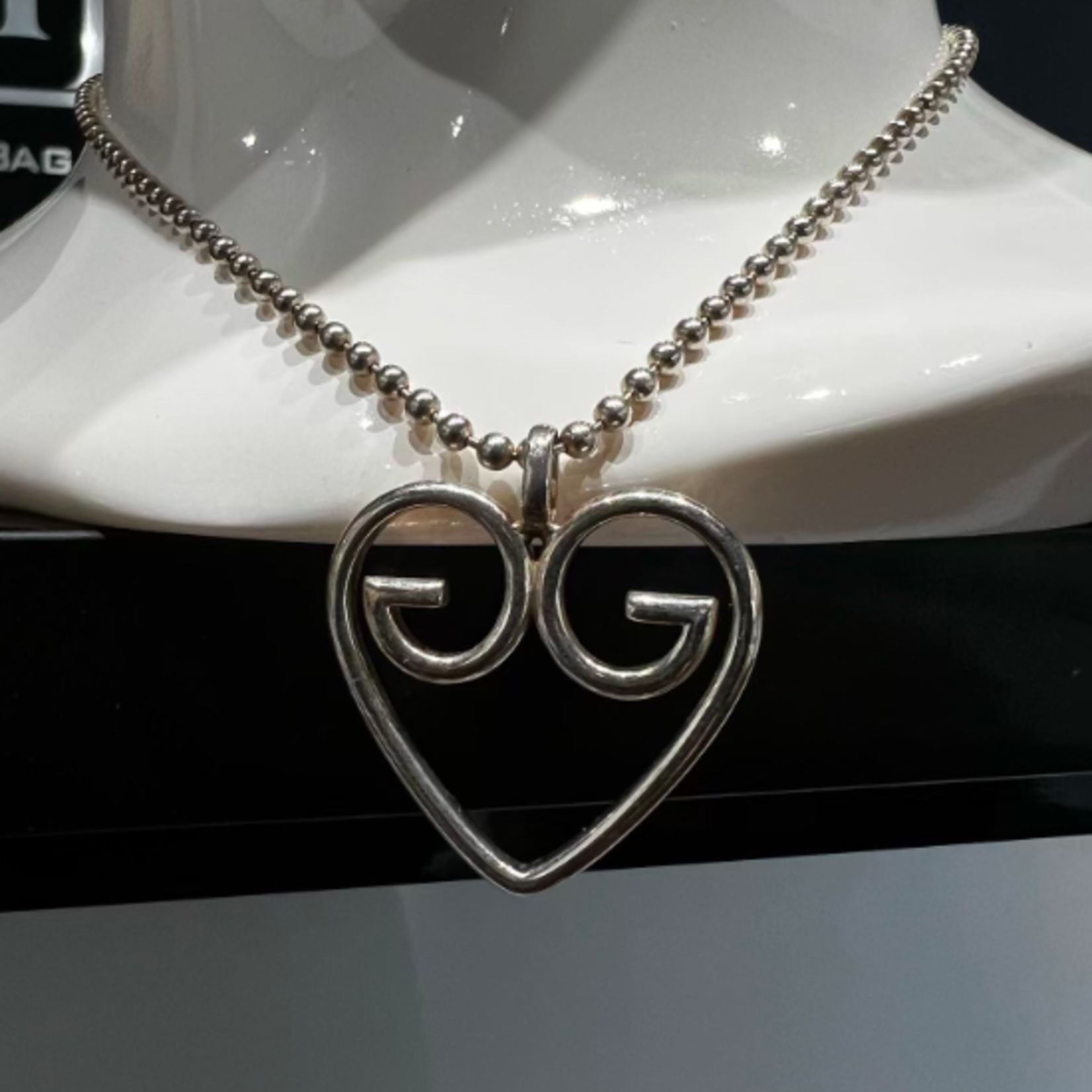 Gucci Gucci 925 Silver Ball Chain Necklace