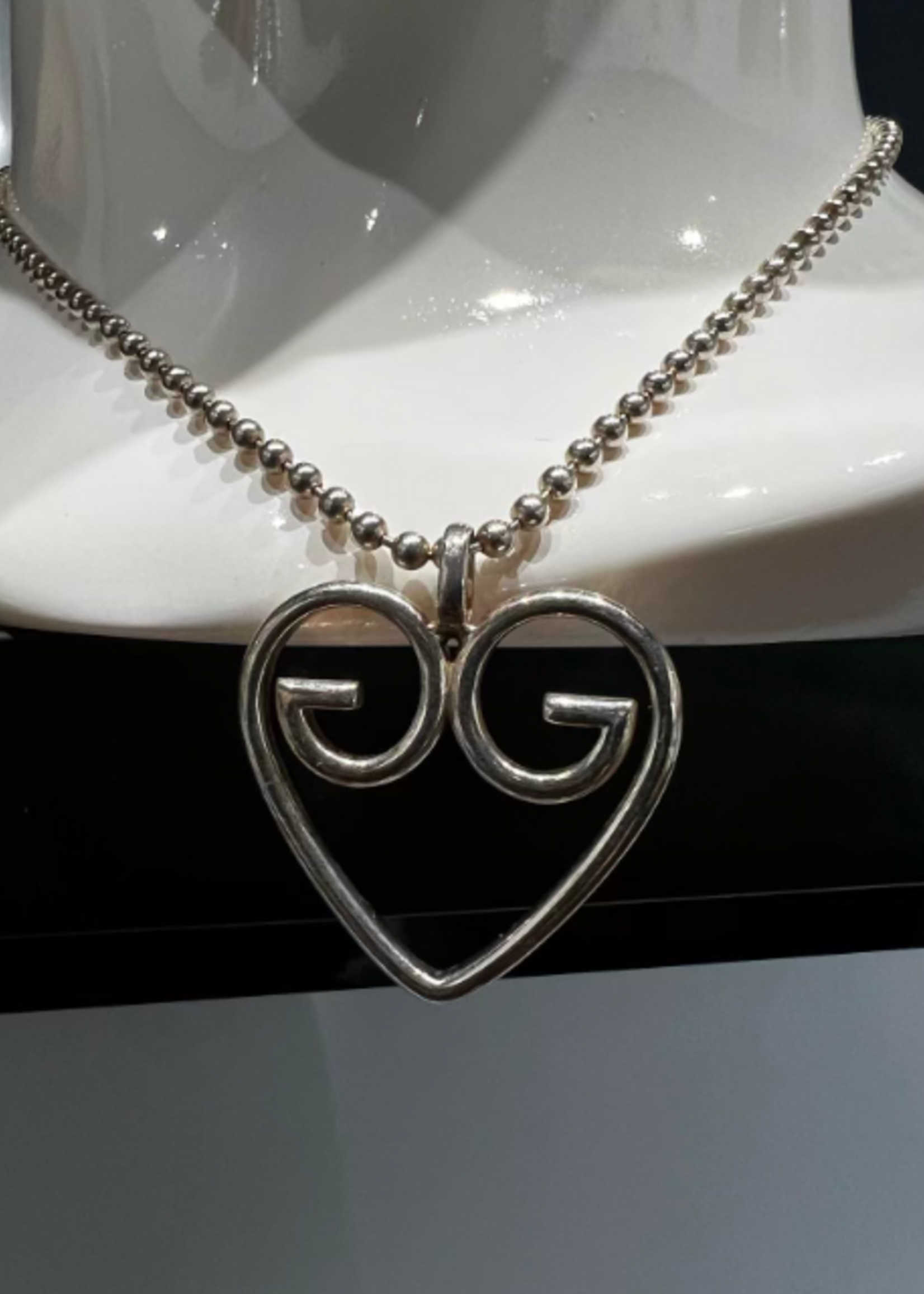 Gucci Gucci 925 Silver Ball Chain Necklace