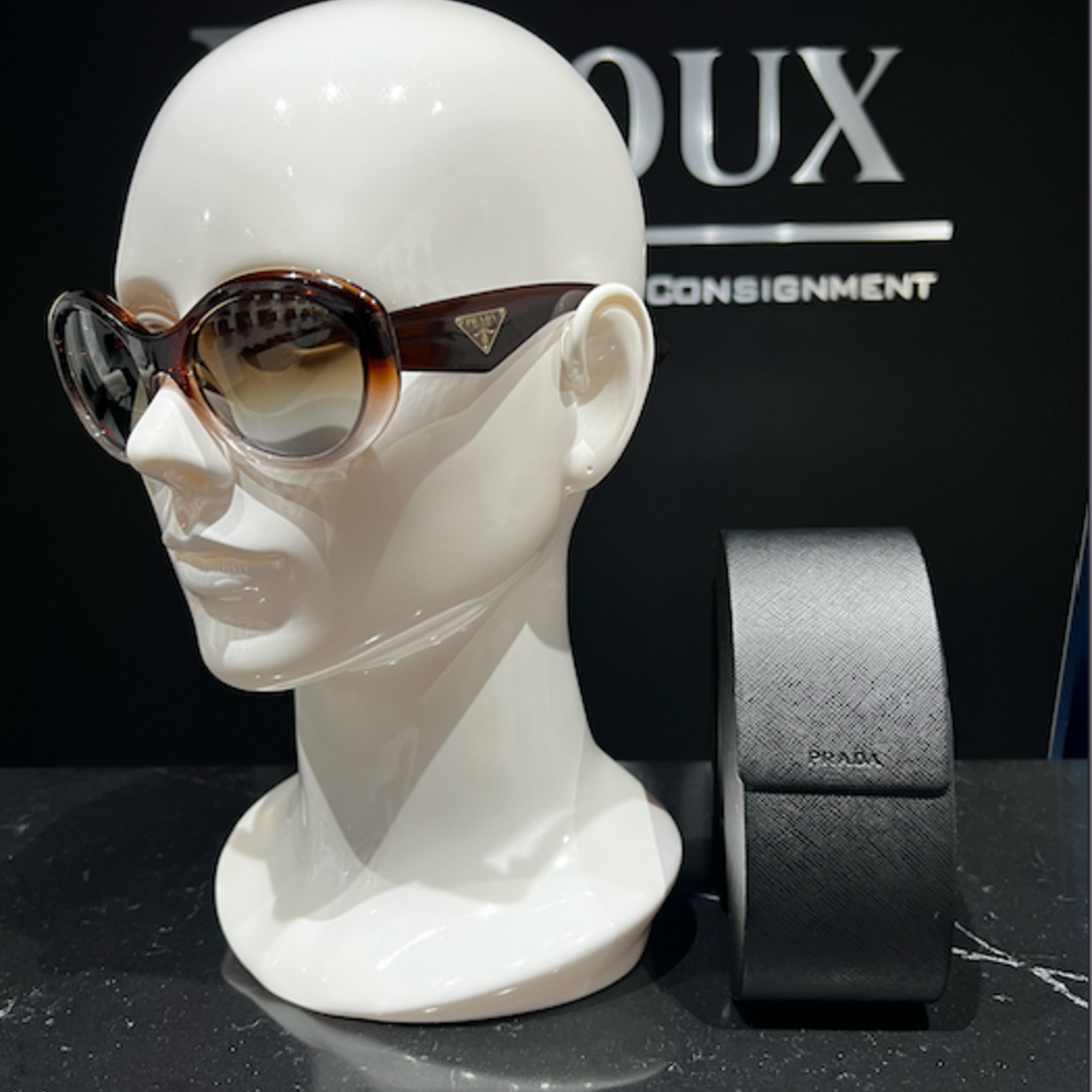 Prada SOLD- Prada SPR 30P Sunglasses ( Brown Ombre)