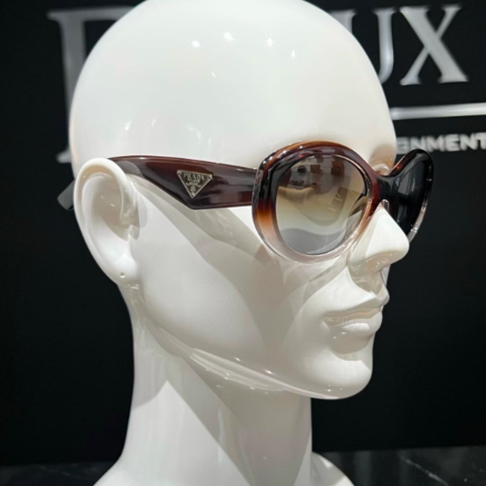 Prada SOLD- Prada SPR 30P Sunglasses ( Brown Ombre)