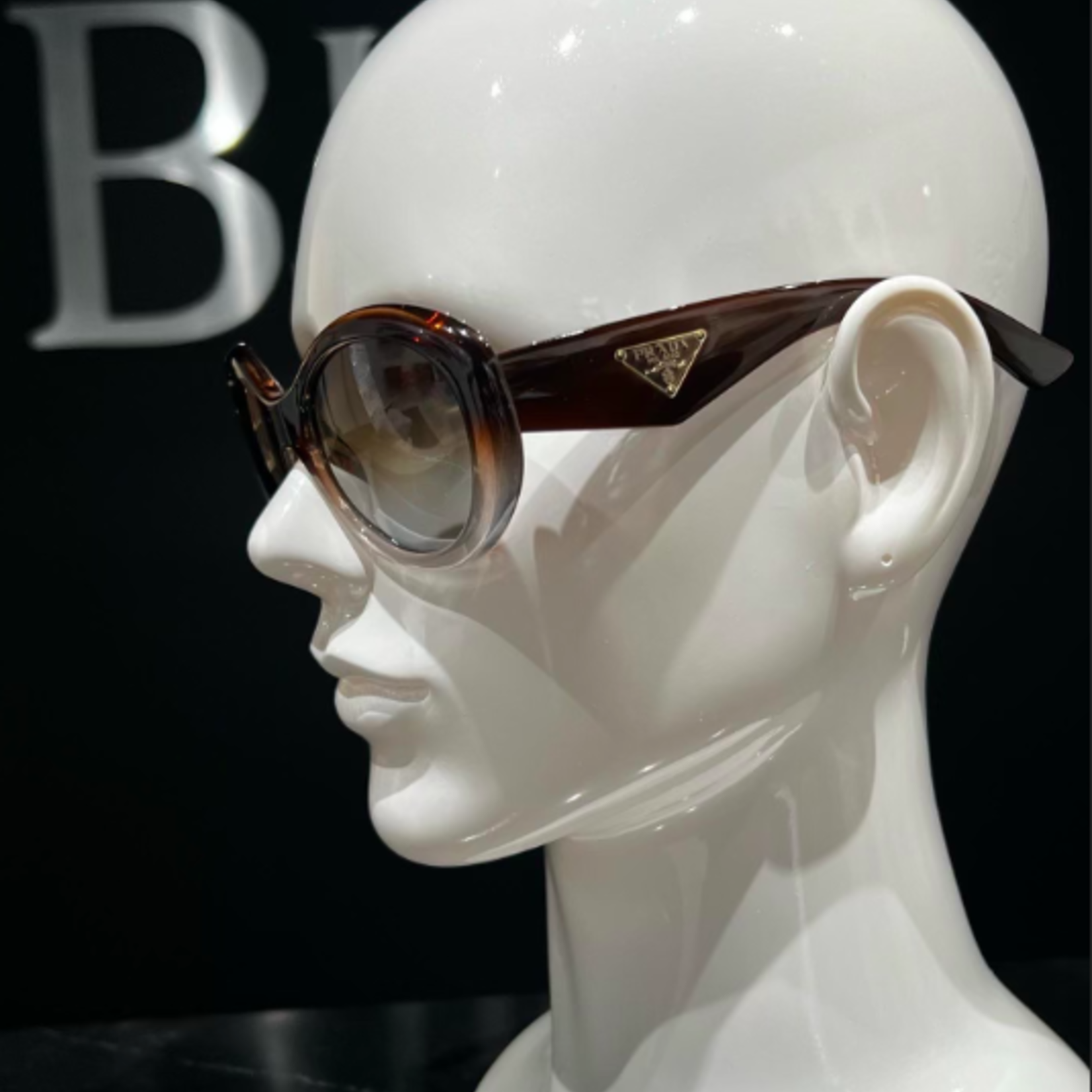 Prada SOLD- Prada SPR 30P Sunglasses ( Brown Ombre)