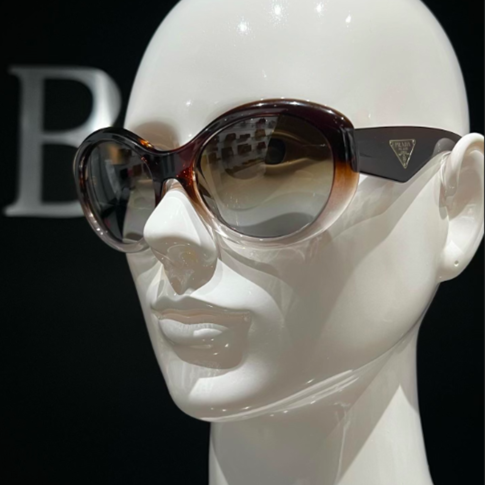 Prada SOLD- Prada SPR 30P Sunglasses ( Brown Ombre)
