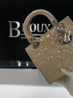 Christian Dior SOLD - Christian Dior Lady Dior Taupe Patent