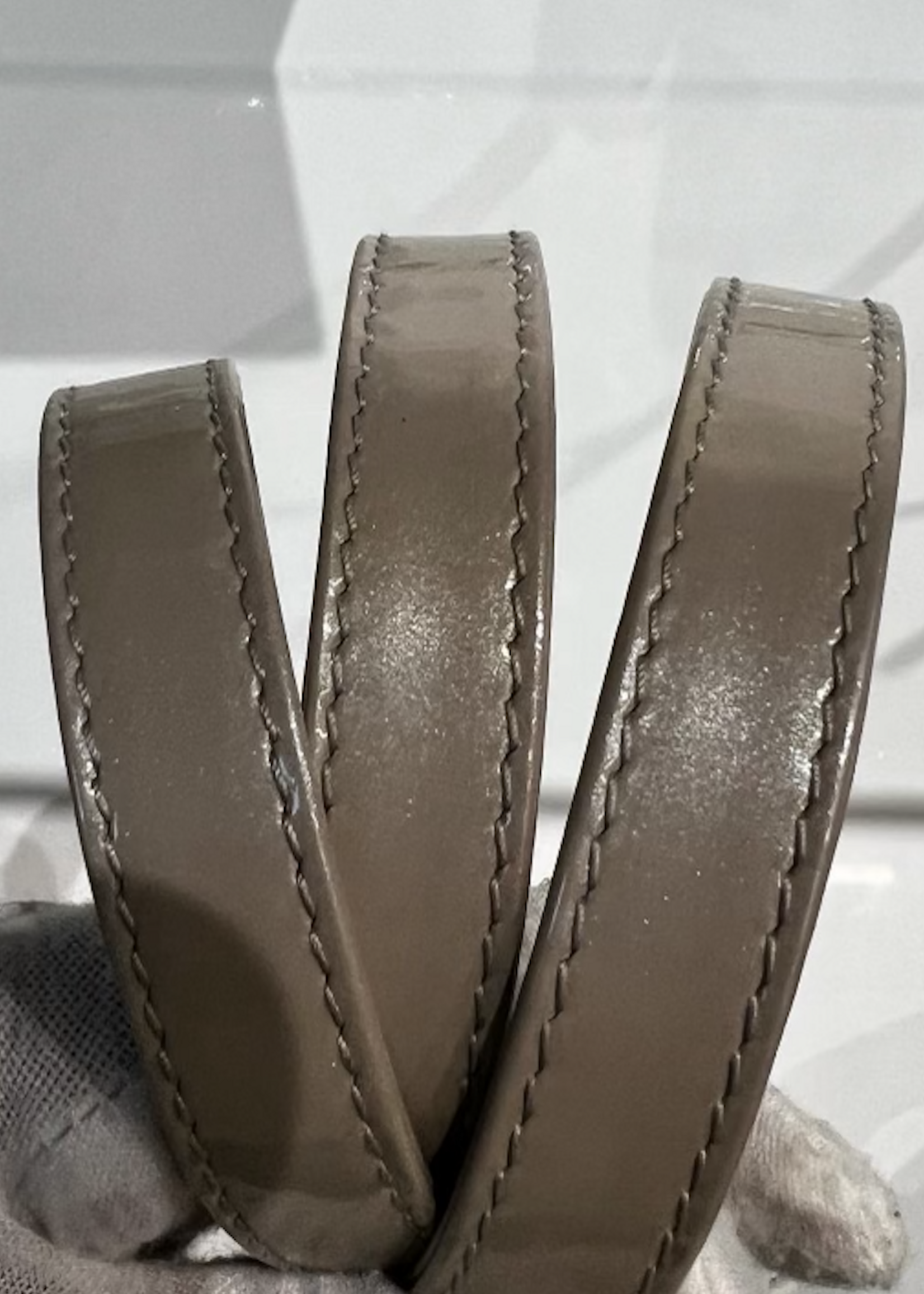 Christian Dior SOLD - Christian Dior Lady Dior Taupe Patent