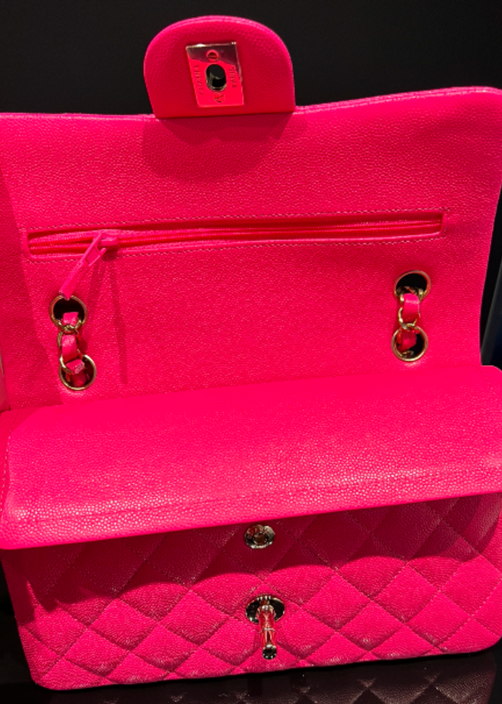 Chanel Chanel Classic Small Caviar Pink GHW (BNIB)