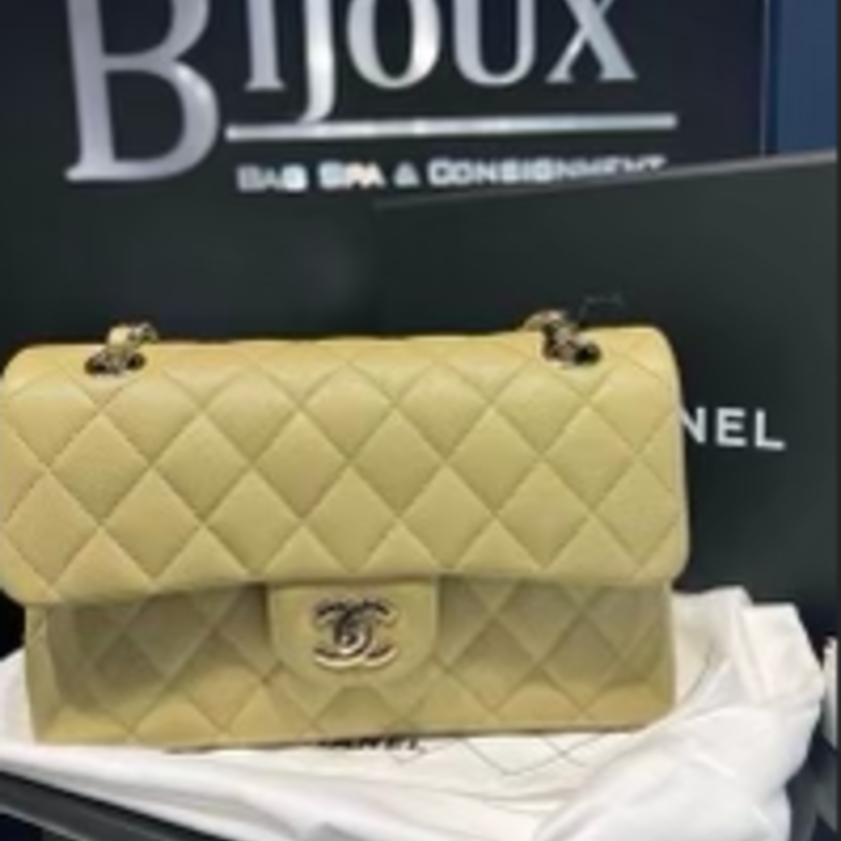 Chanel Chanel Caviar Classic Small Khaki (BNIB)