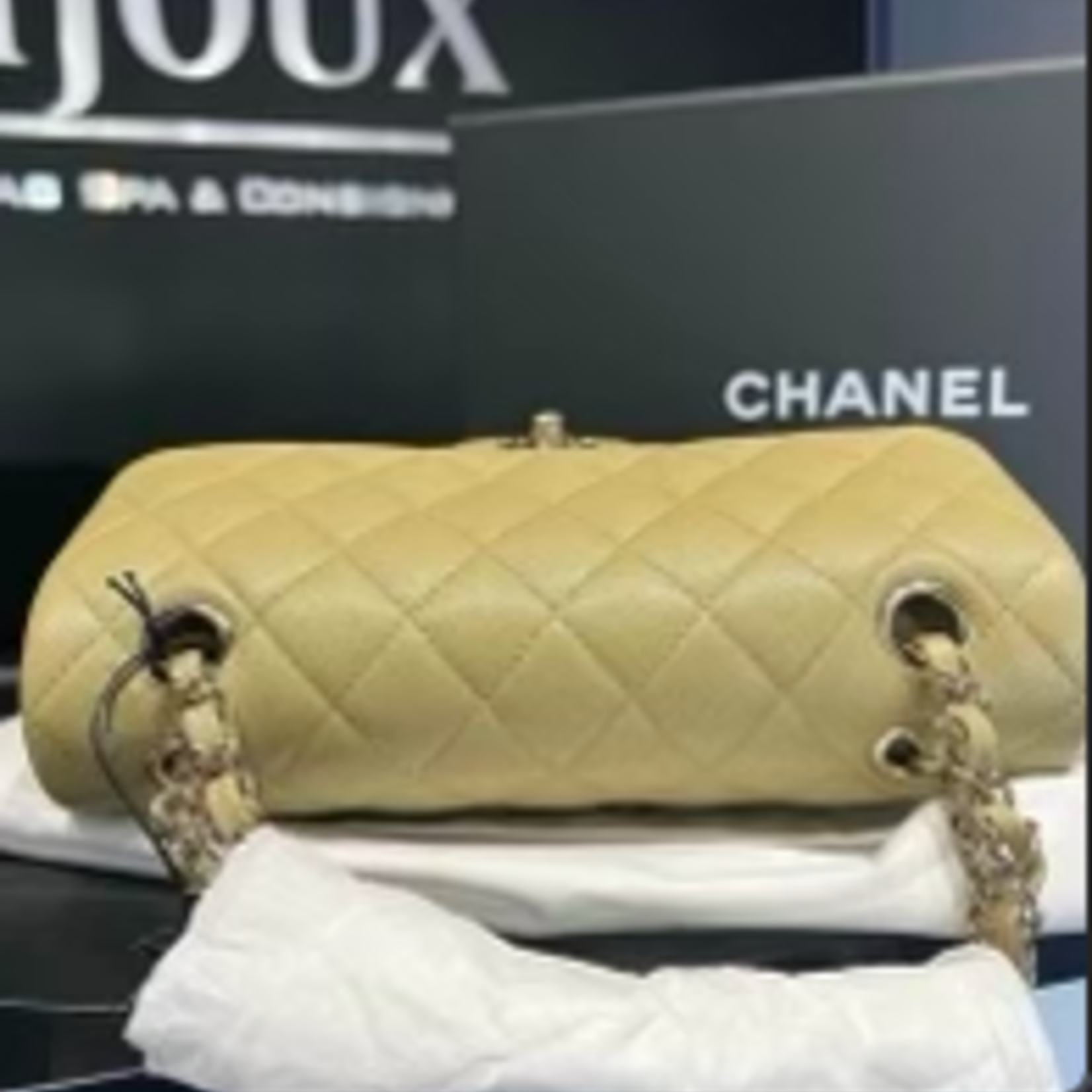 Chanel Chanel Caviar Classic Small Khaki (BNIB)