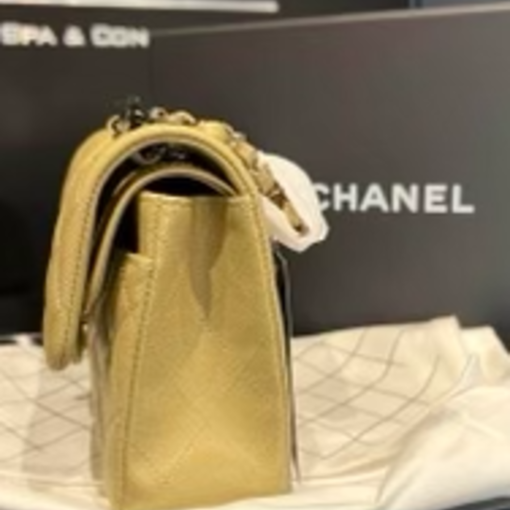 Chanel Chanel Caviar Classic Small Khaki (BNIB)