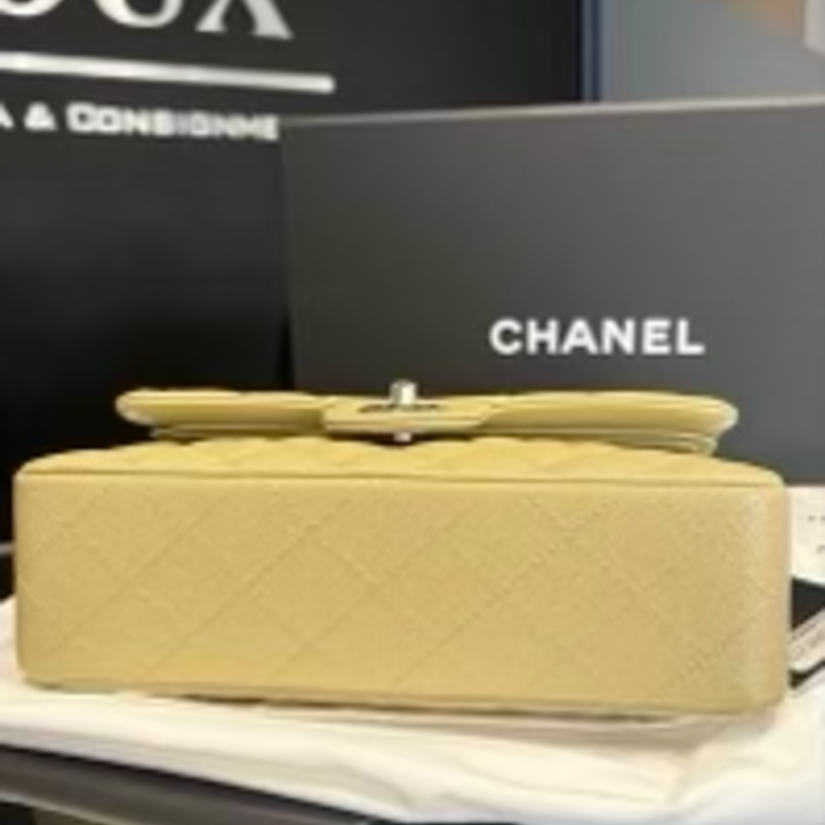 Chanel Chanel Caviar Classic Small Khaki (BNIB)
