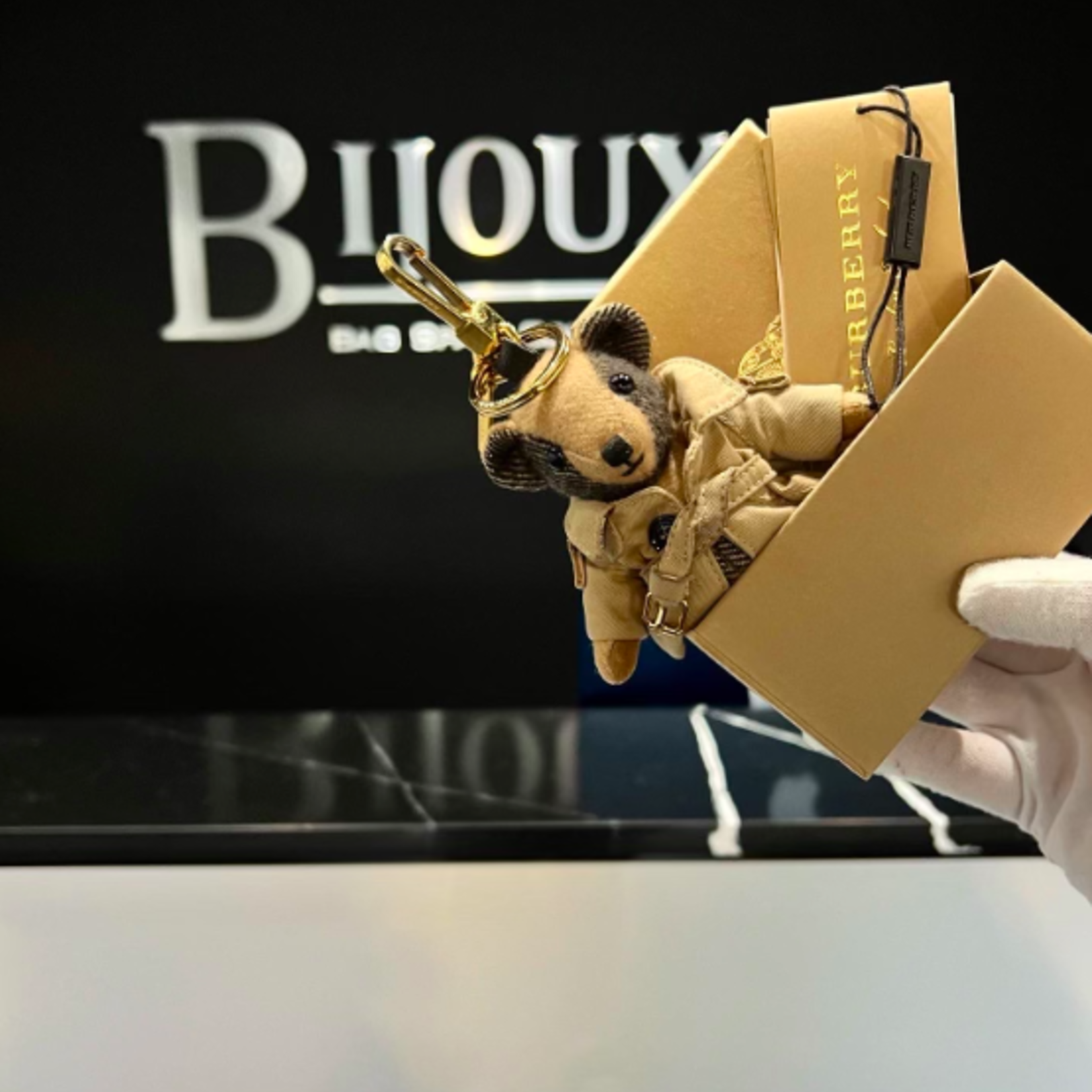 Burberry SOLD - Burberry Thomas Key Chain Charm
