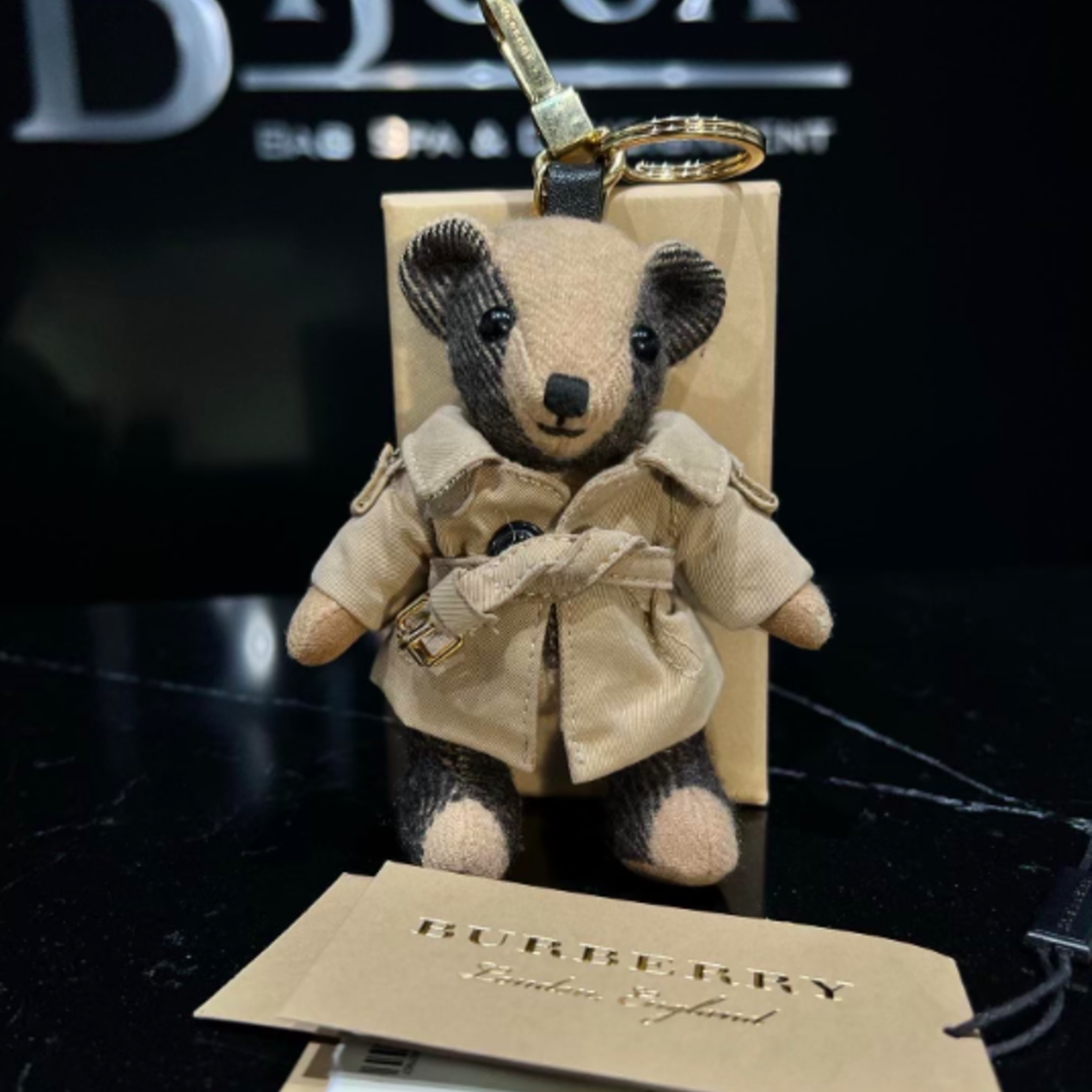 Burberry SOLD - Burberry Thomas Key Chain Charm