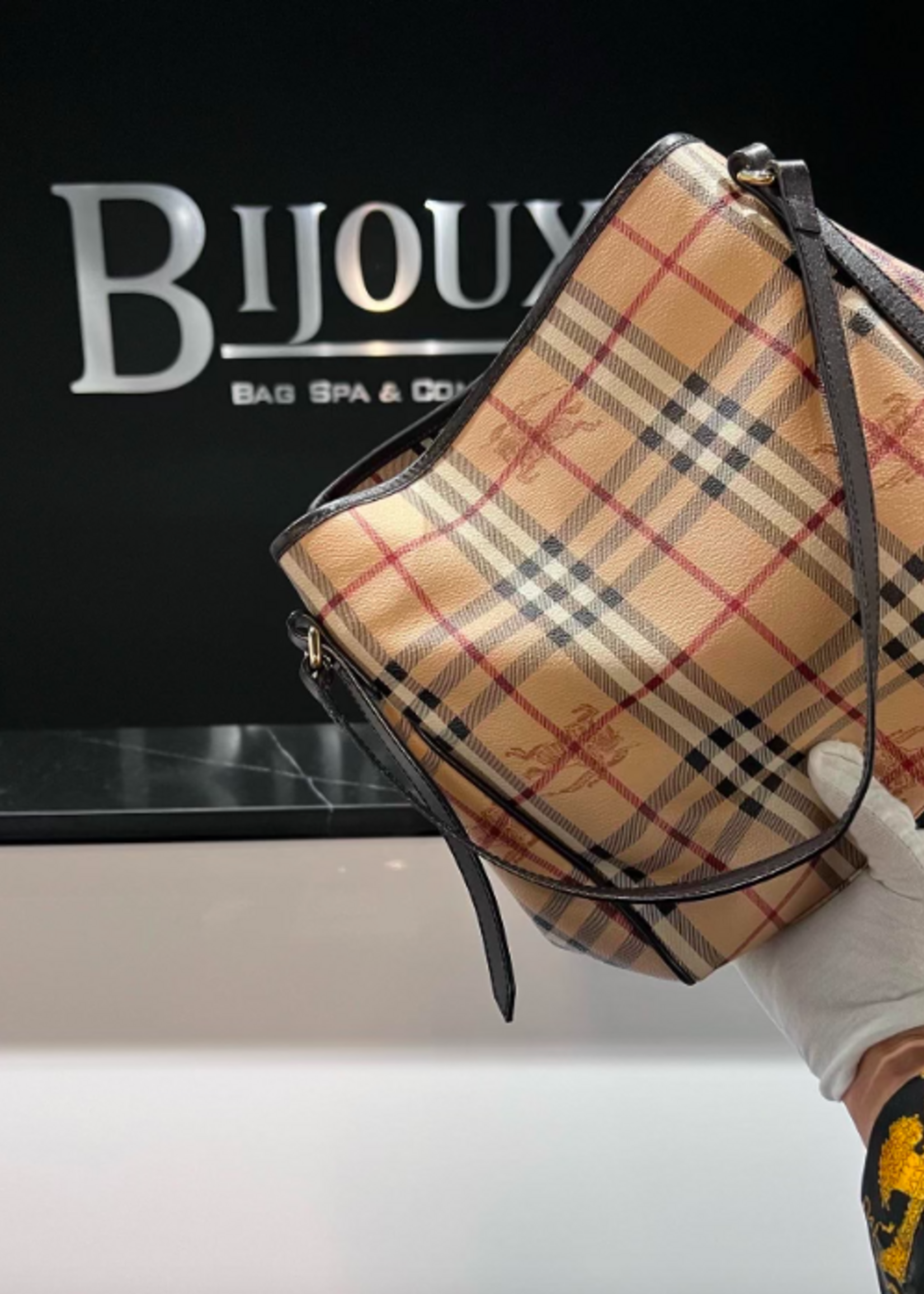 Burberry SOLD - Burberry Haymarket Canterbury Tote