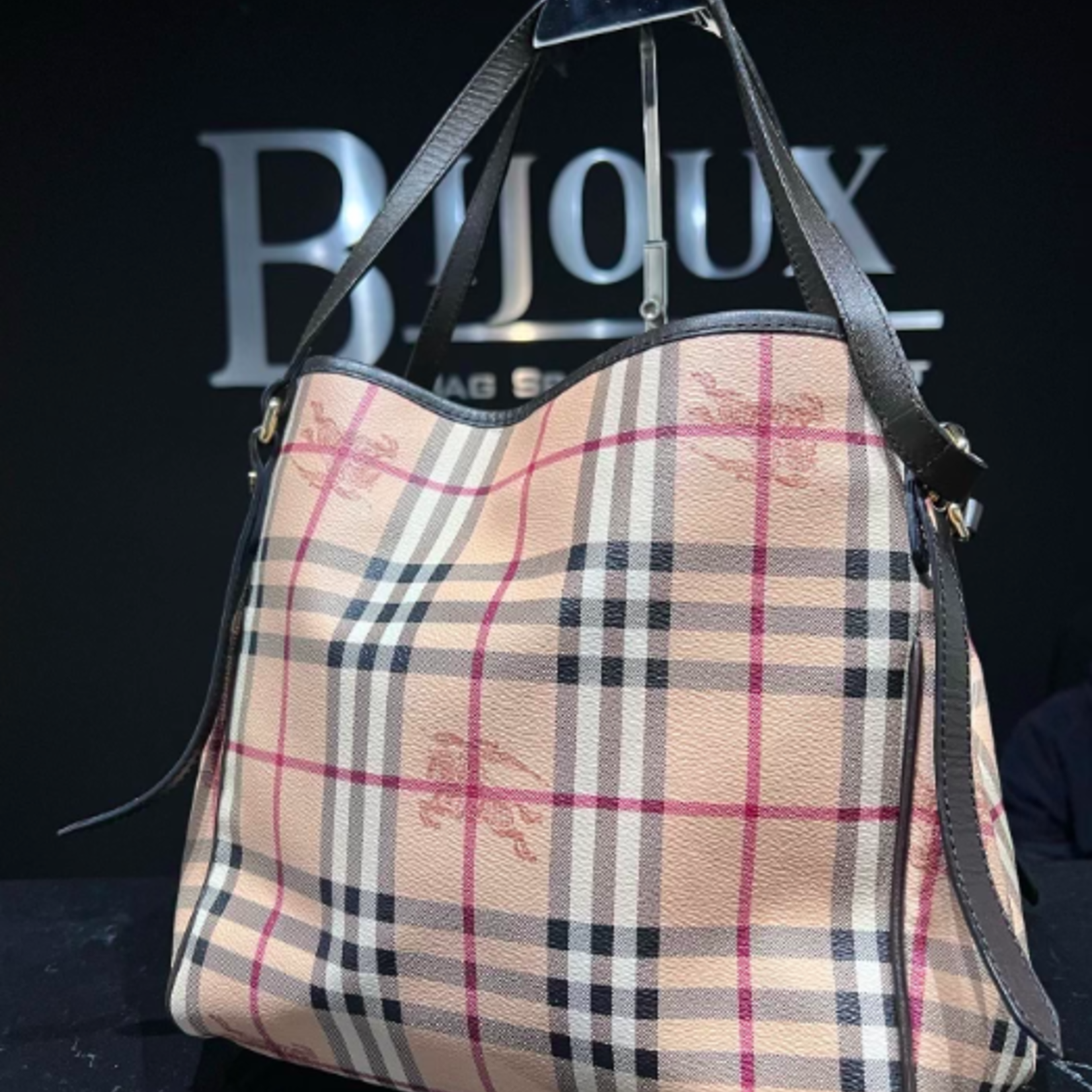 Burberry SOLD - Burberry Haymarket Canterbury Tote