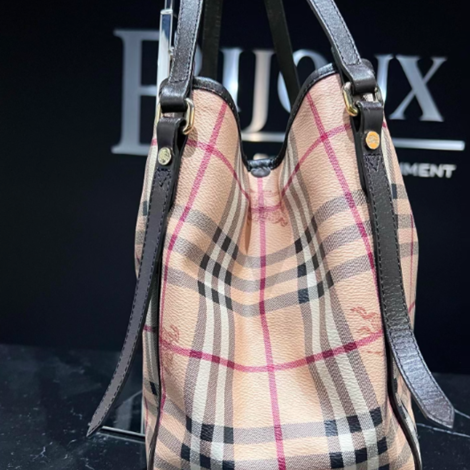 Burberry SOLD - Burberry Haymarket Canterbury Tote