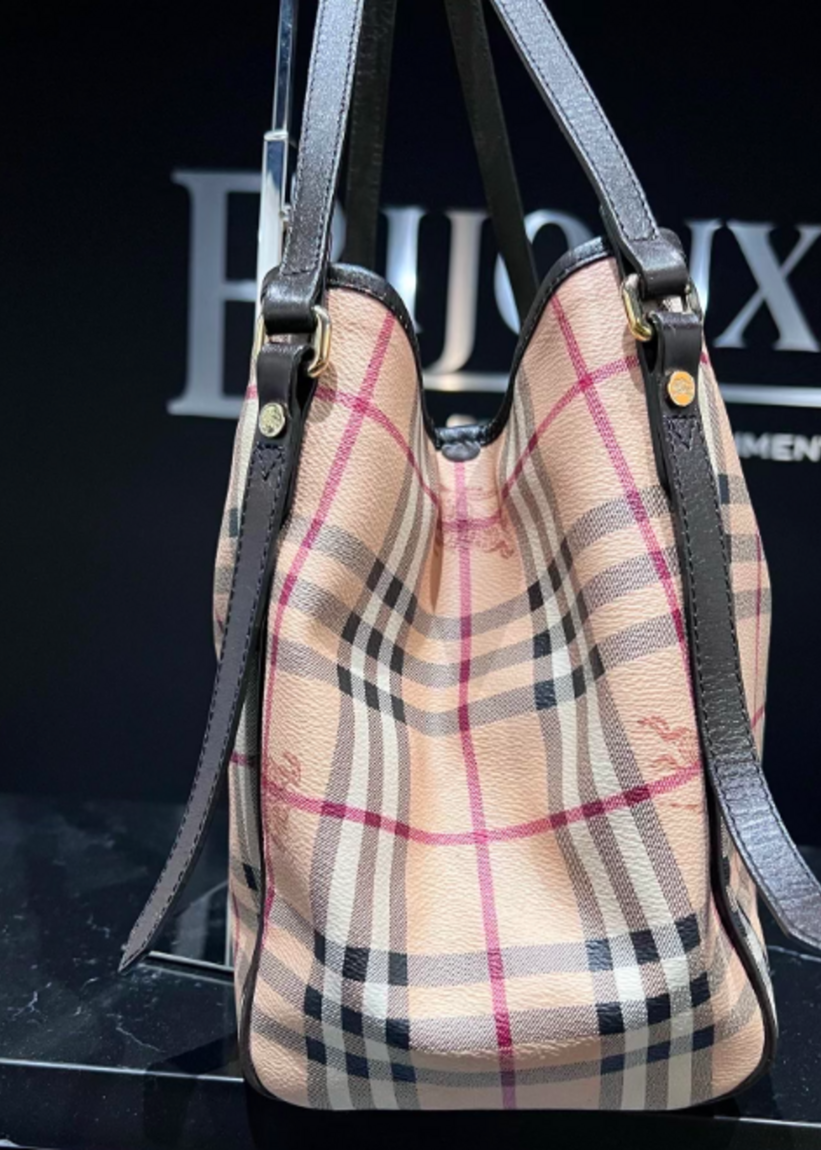 Burberry SOLD - Burberry Haymarket Canterbury Tote