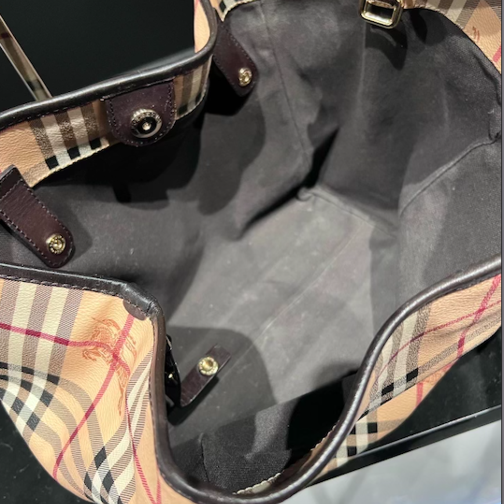 Burberry SOLD - Burberry Haymarket Canterbury Tote
