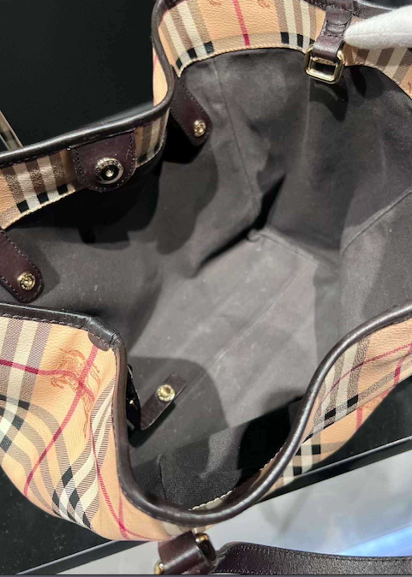 Burberry SOLD - Burberry Haymarket Canterbury Tote