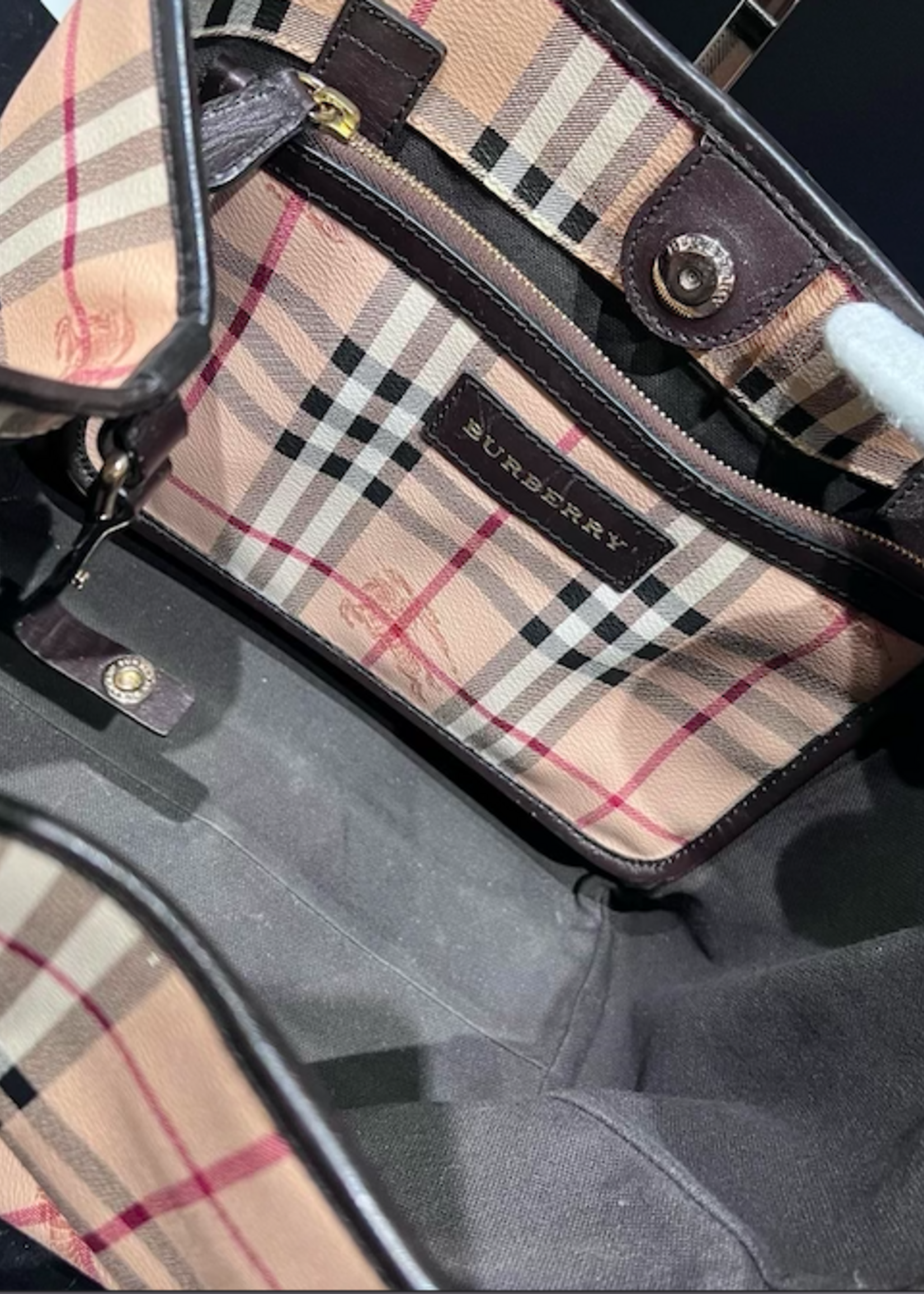 Burberry SOLD - Burberry Haymarket Canterbury Tote