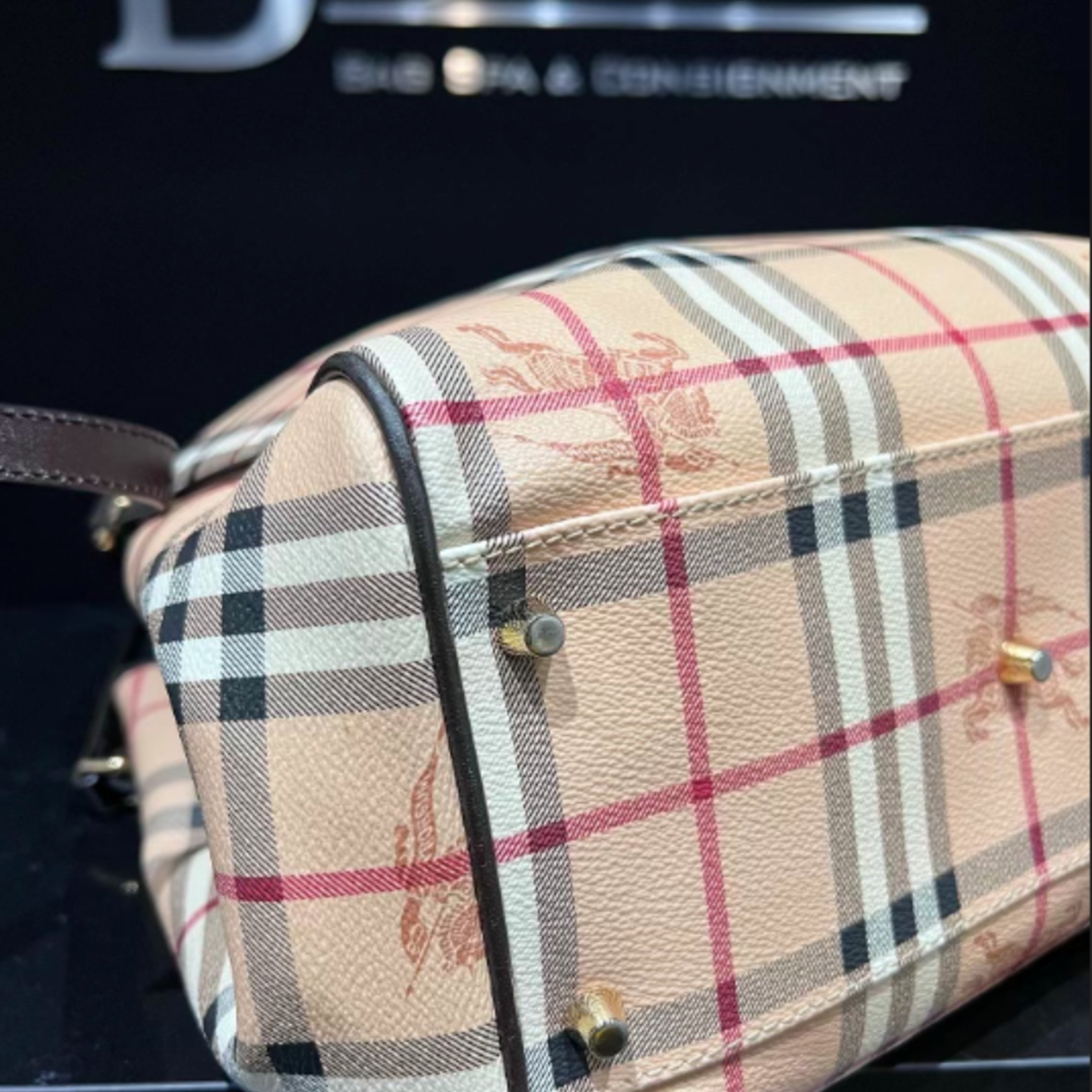 Burberry SOLD - Burberry Haymarket Canterbury Tote