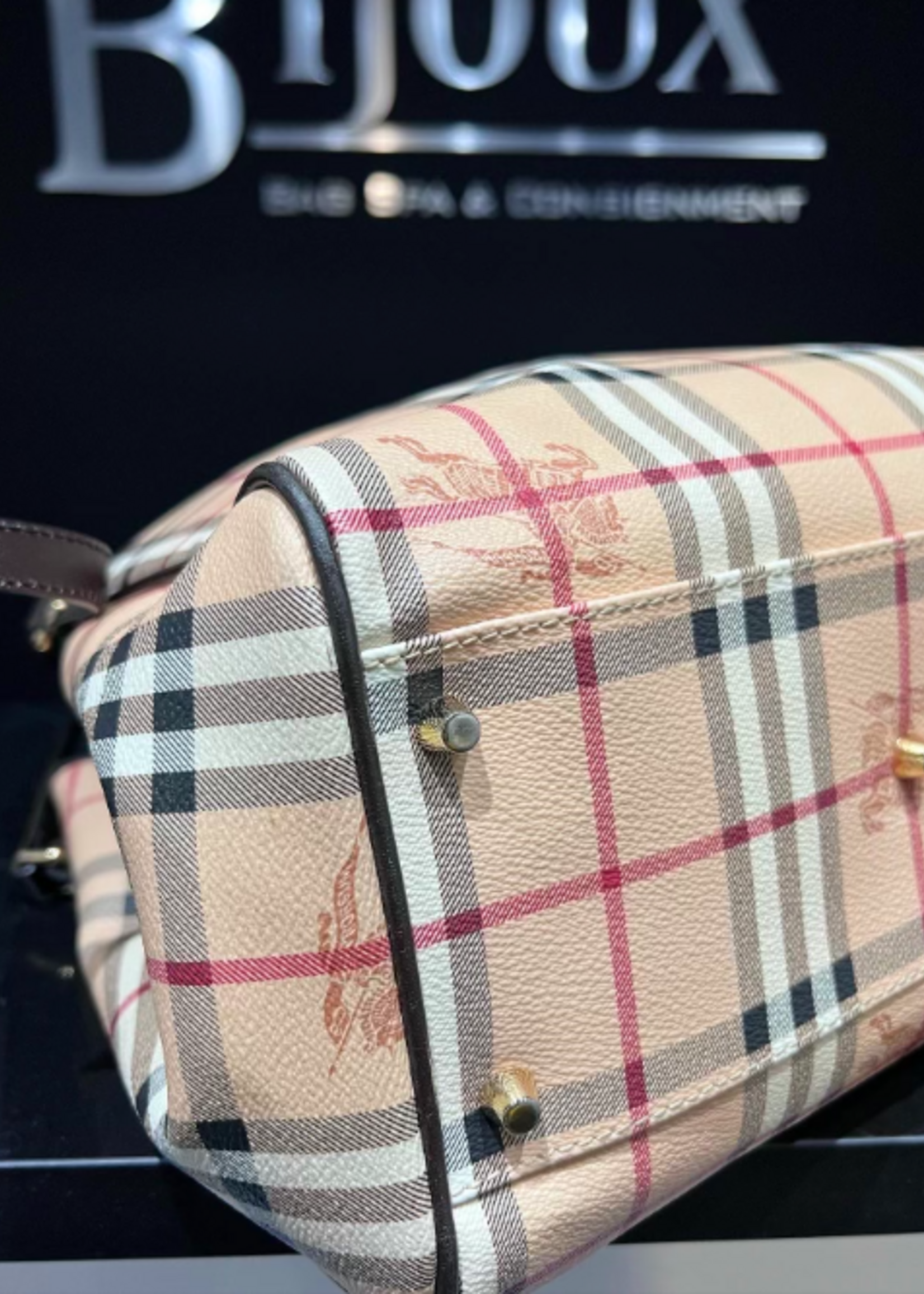 Burberry SOLD - Burberry Haymarket Canterbury Tote