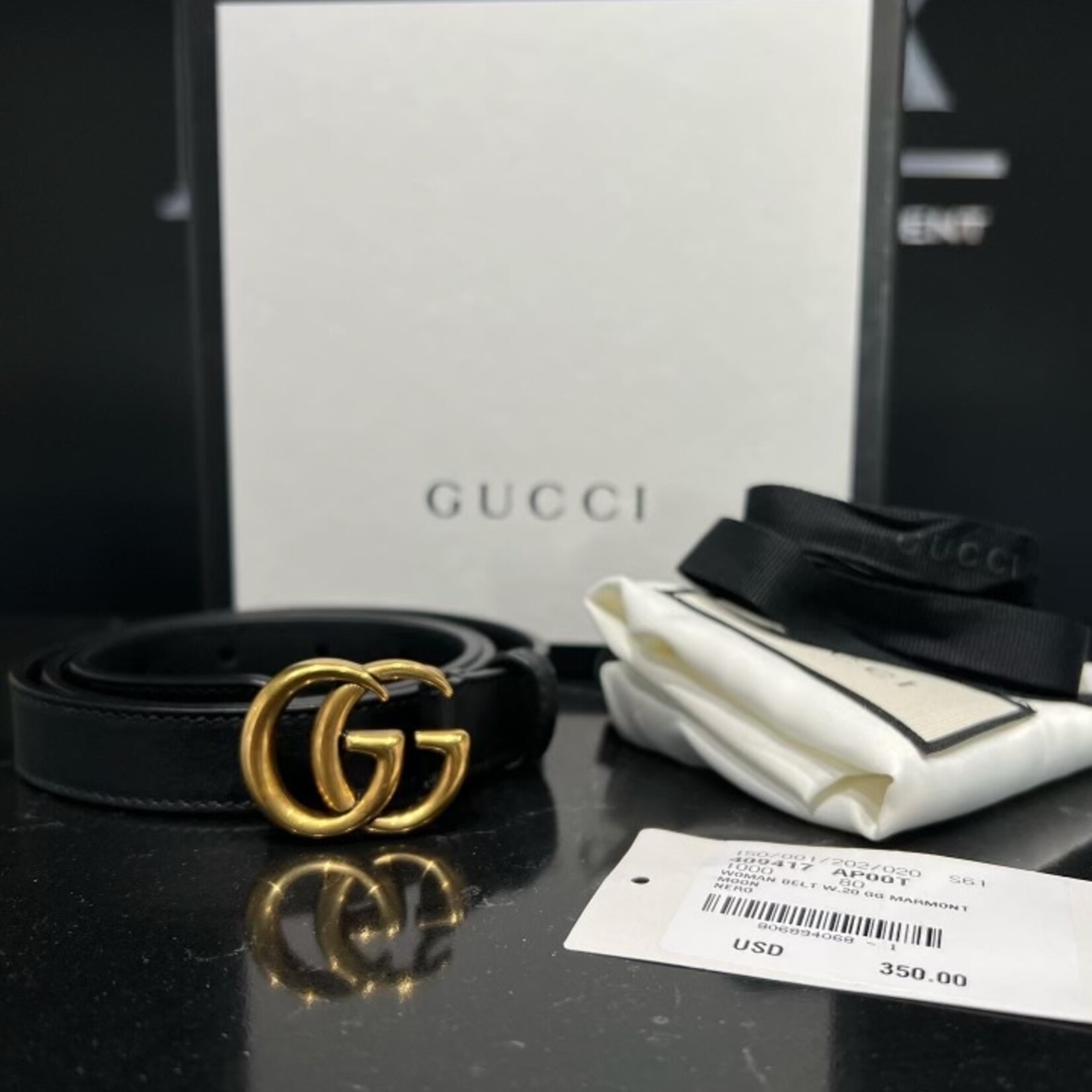 Gucci SOLD - Gucci Marmont 80 Belt