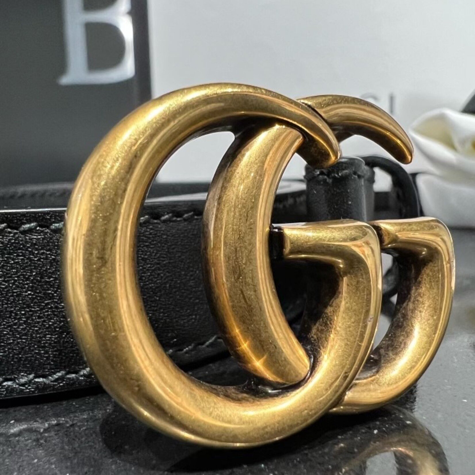 Gucci SOLD - Gucci Marmont 80 Belt