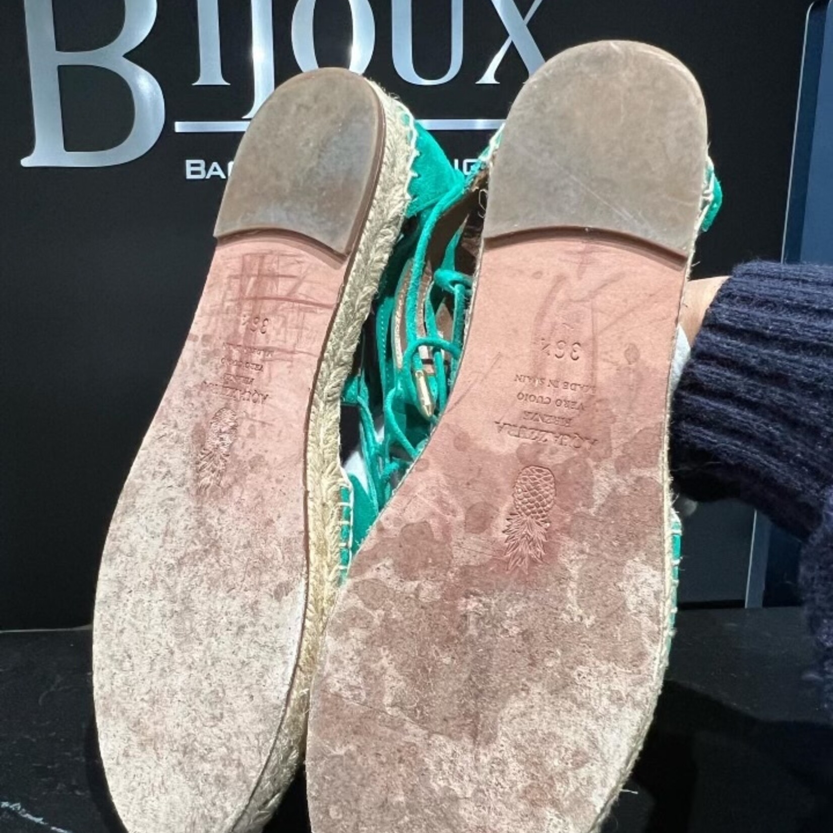 Aquazzura SOLD - Aquazzura Belgravia Flat Espradilles- 36.5