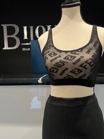 Fendi x Skims Mesh Hosiery Bralette