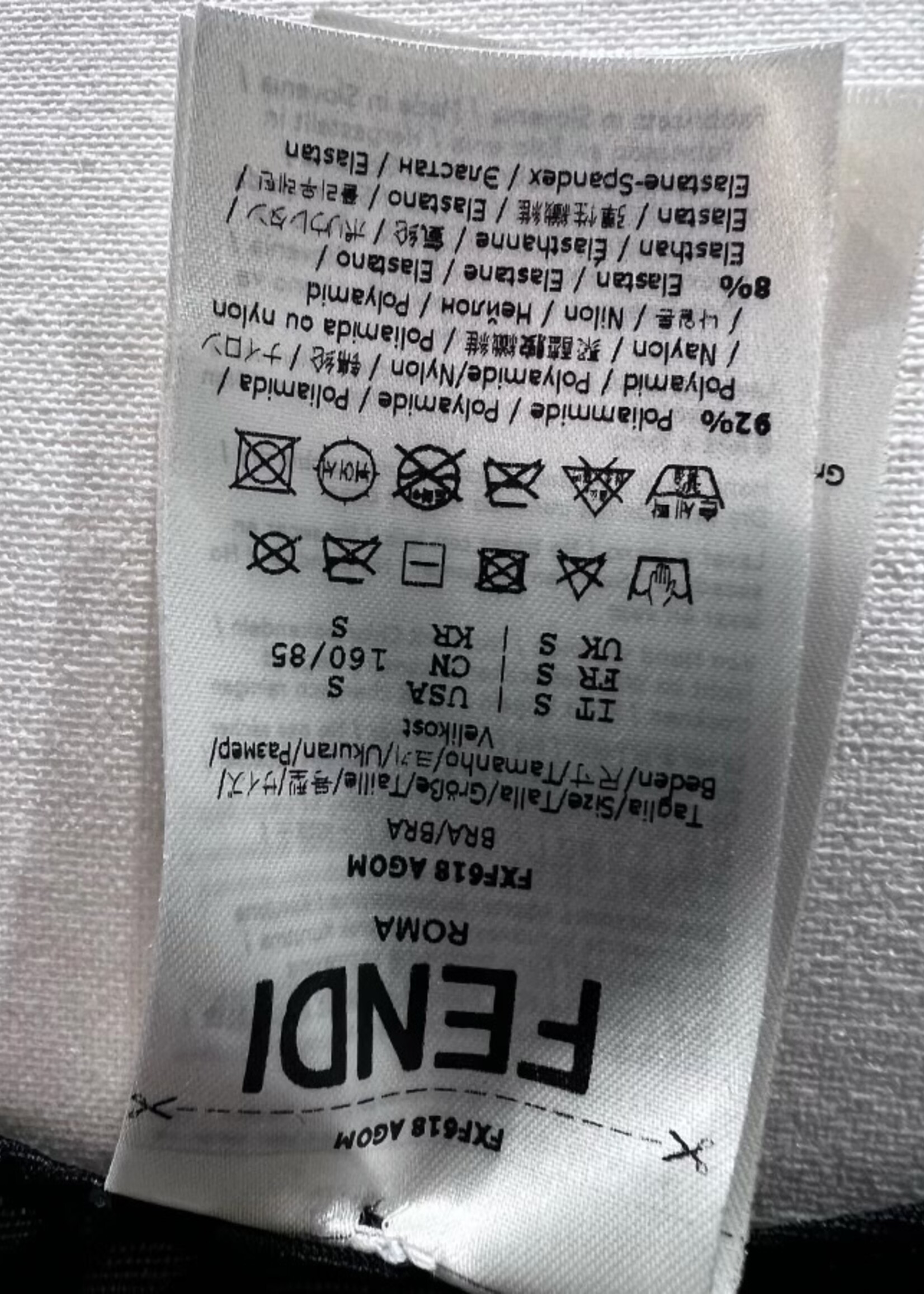 Fendi x Skims Mesh Hosiery Bralette