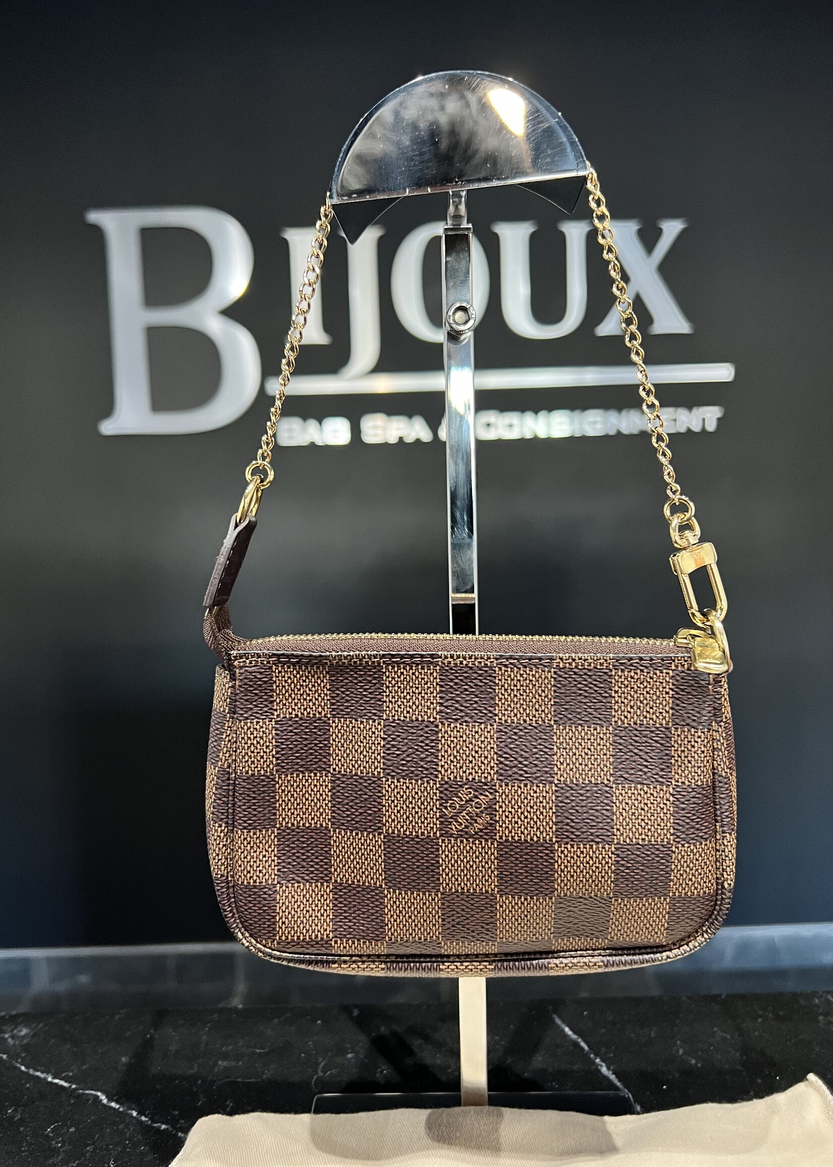 Louis Vuitton SOLD - Louis Vuitton Mini Pochette Accessoires Damier Ebene