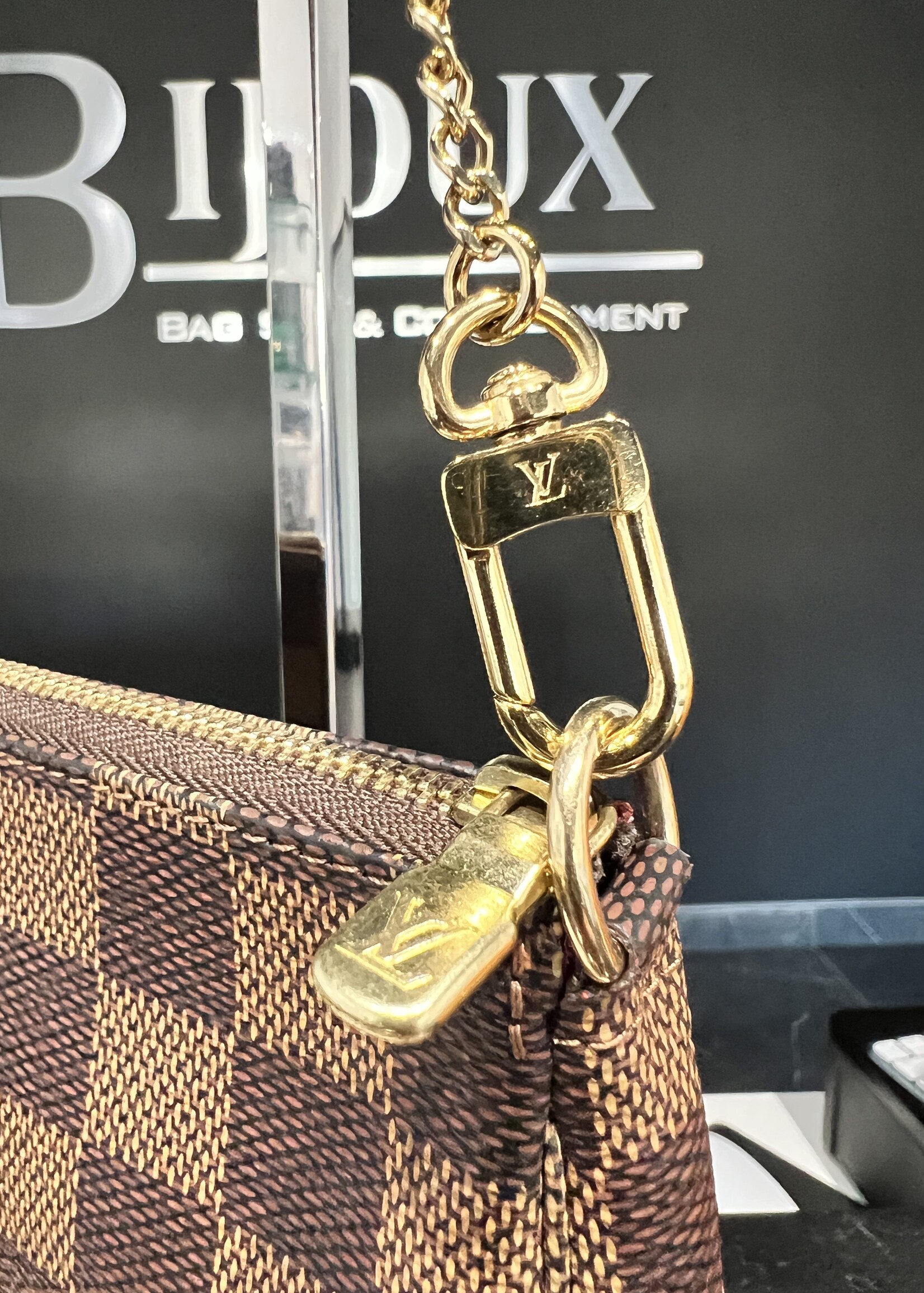 Louis Vuitton SOLD - Louis Vuitton Mini Pochette Accessoires Damier Ebene