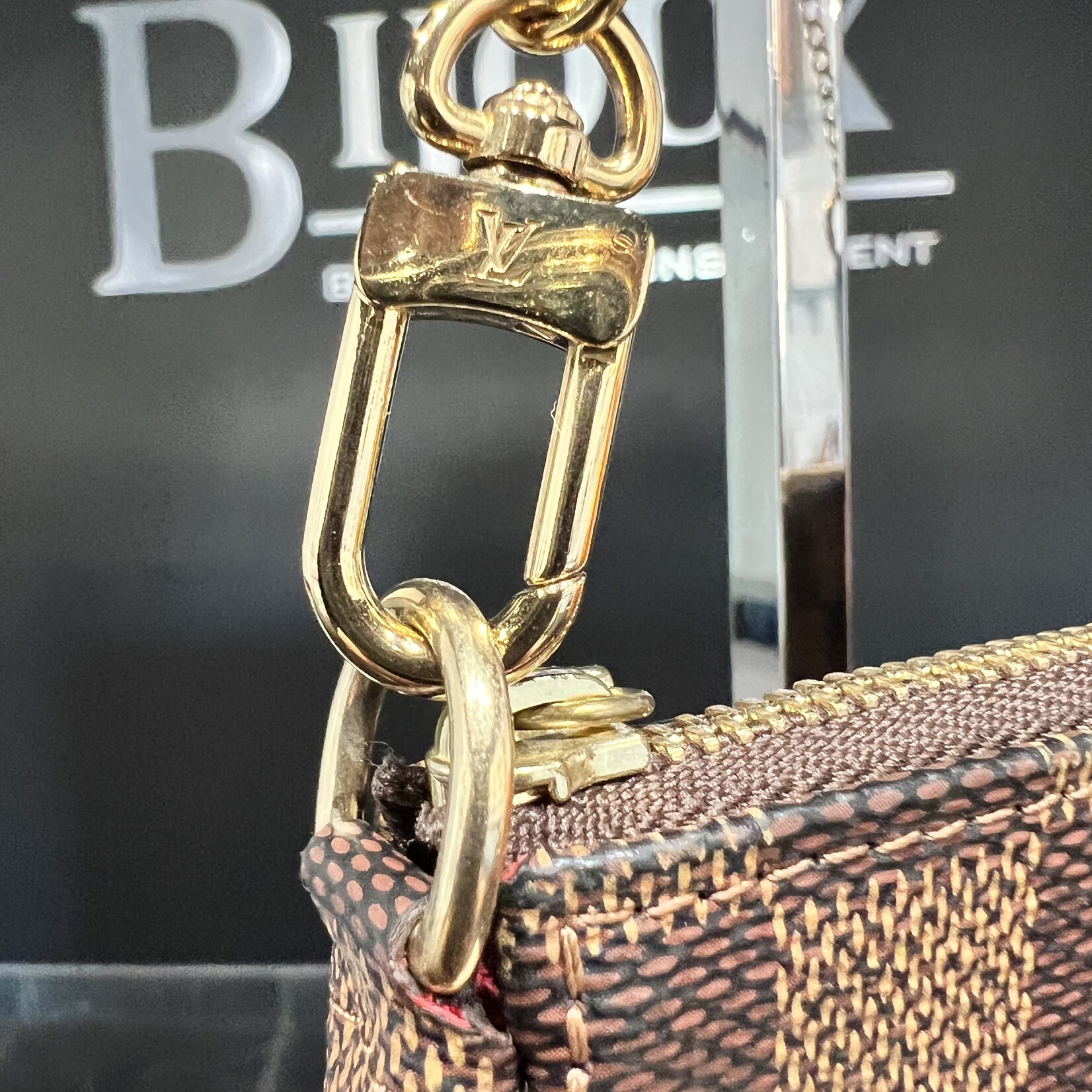 Louis Vuitton SOLD - Louis Vuitton Mini Pochette Accessoires Damier Ebene
