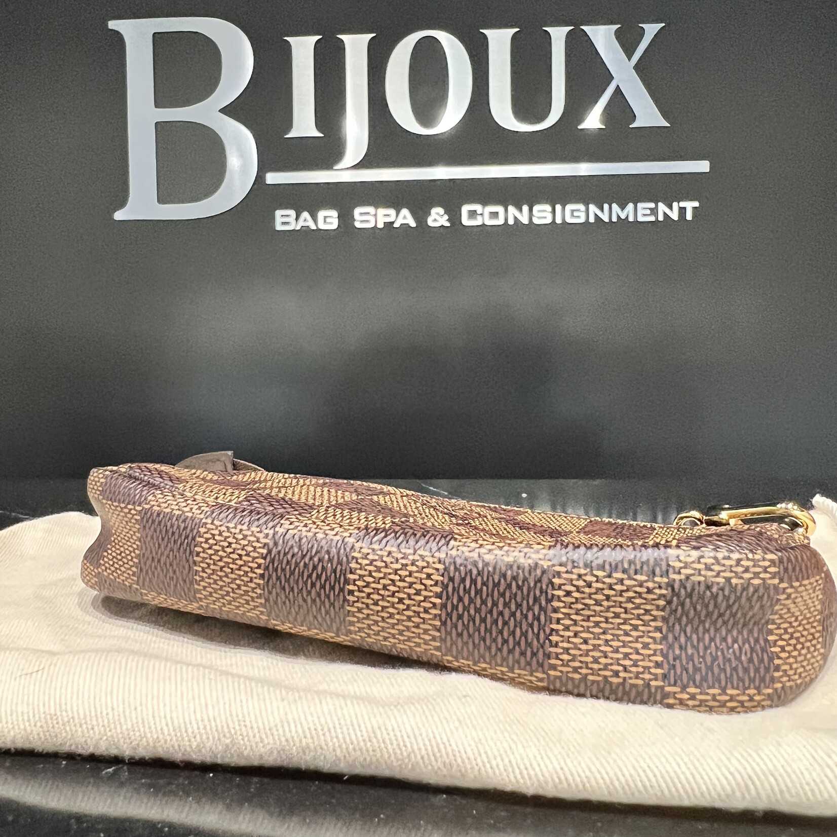 Louis Vuitton SOLD - Louis Vuitton Mini Pochette Accessoires Damier Ebene