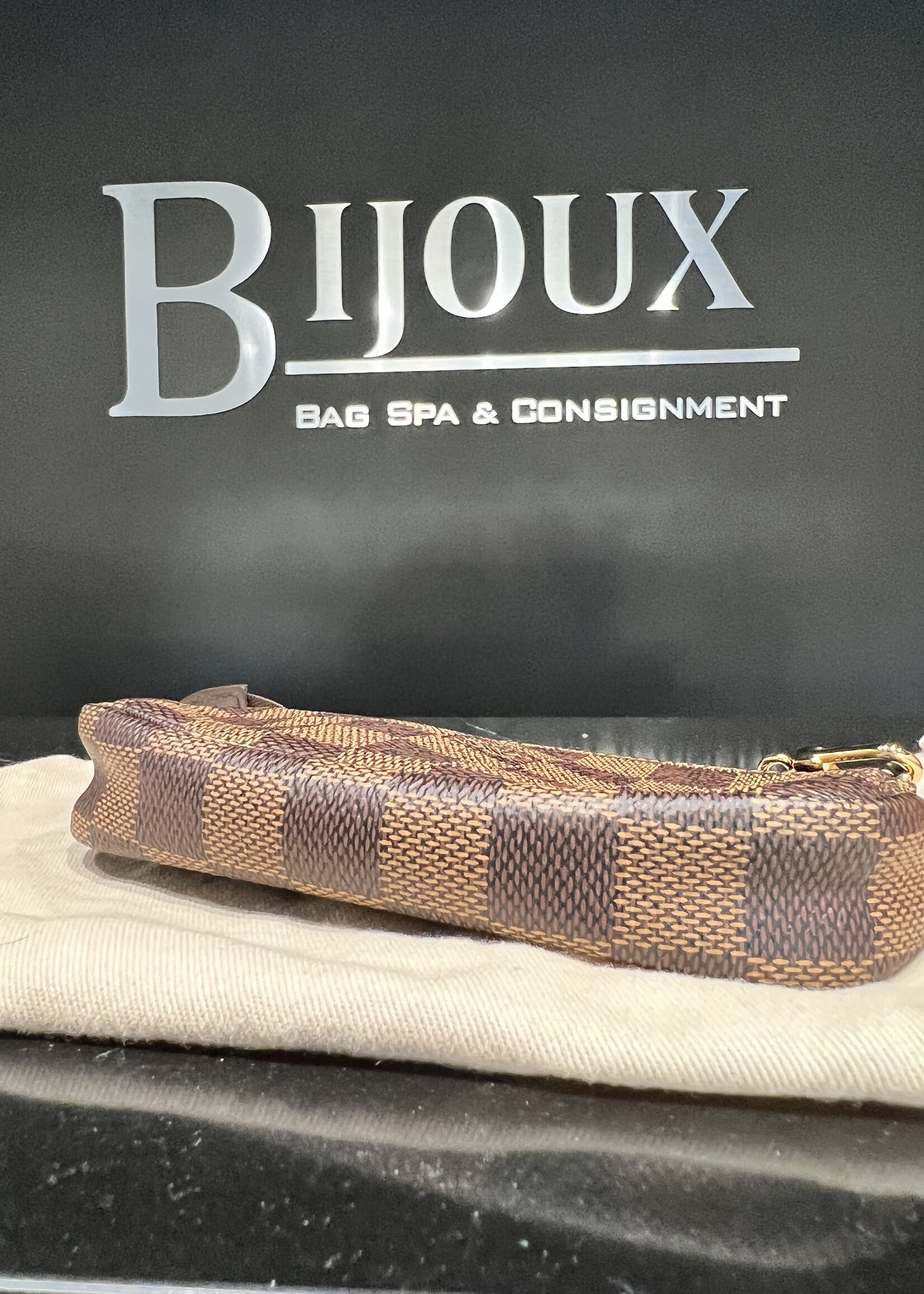 Louis Vuitton SOLD - Louis Vuitton Mini Pochette Accessoires Damier Ebene