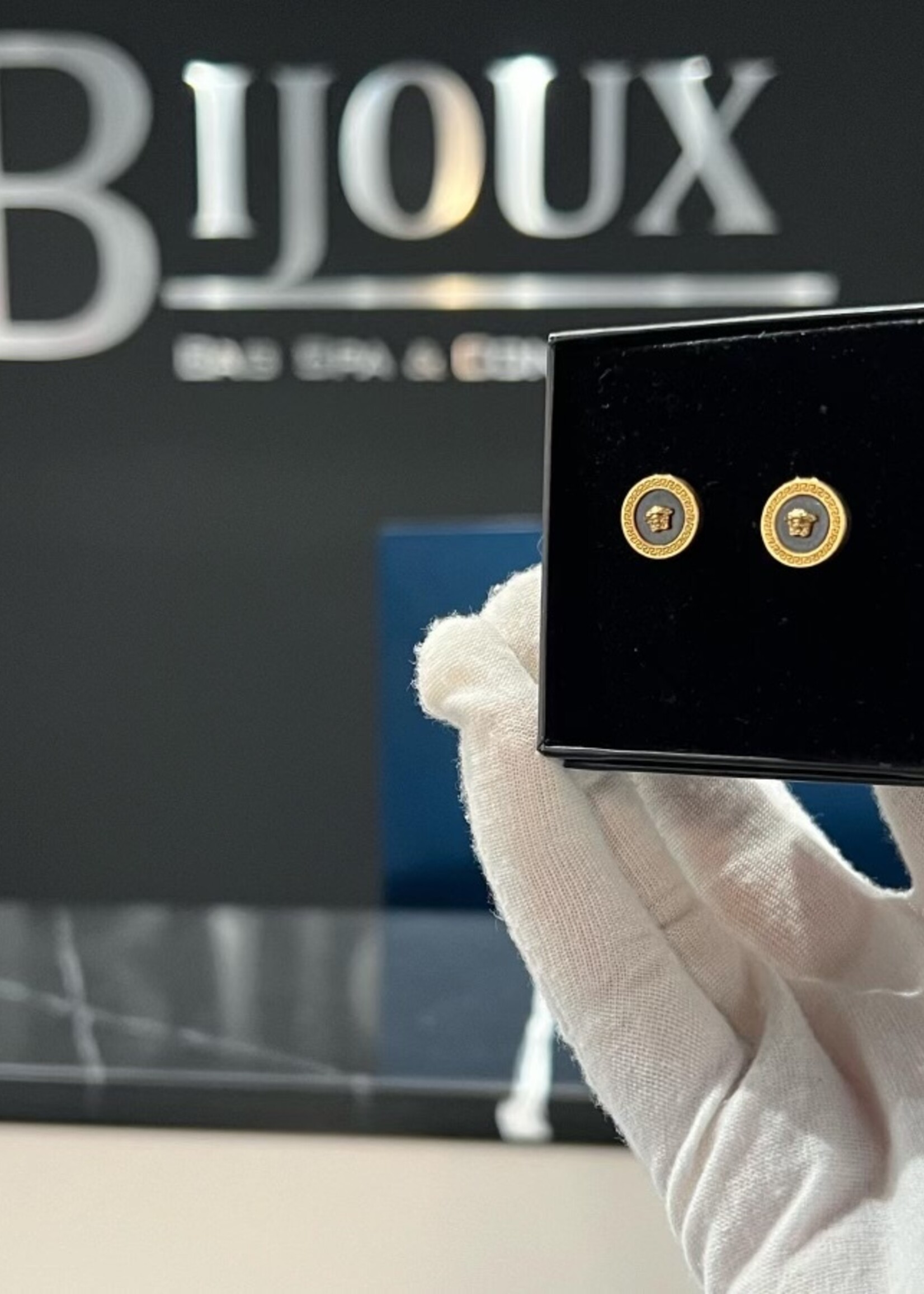 Versace SOLD - Versace Enamel Earrings