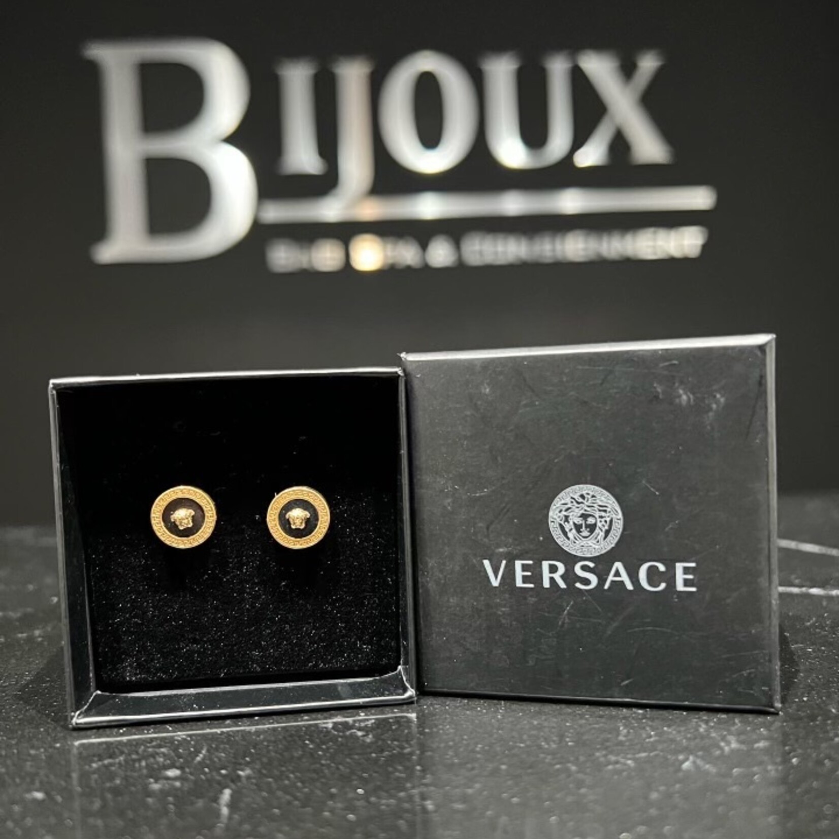 Versace SOLD - Versace Enamel Earrings