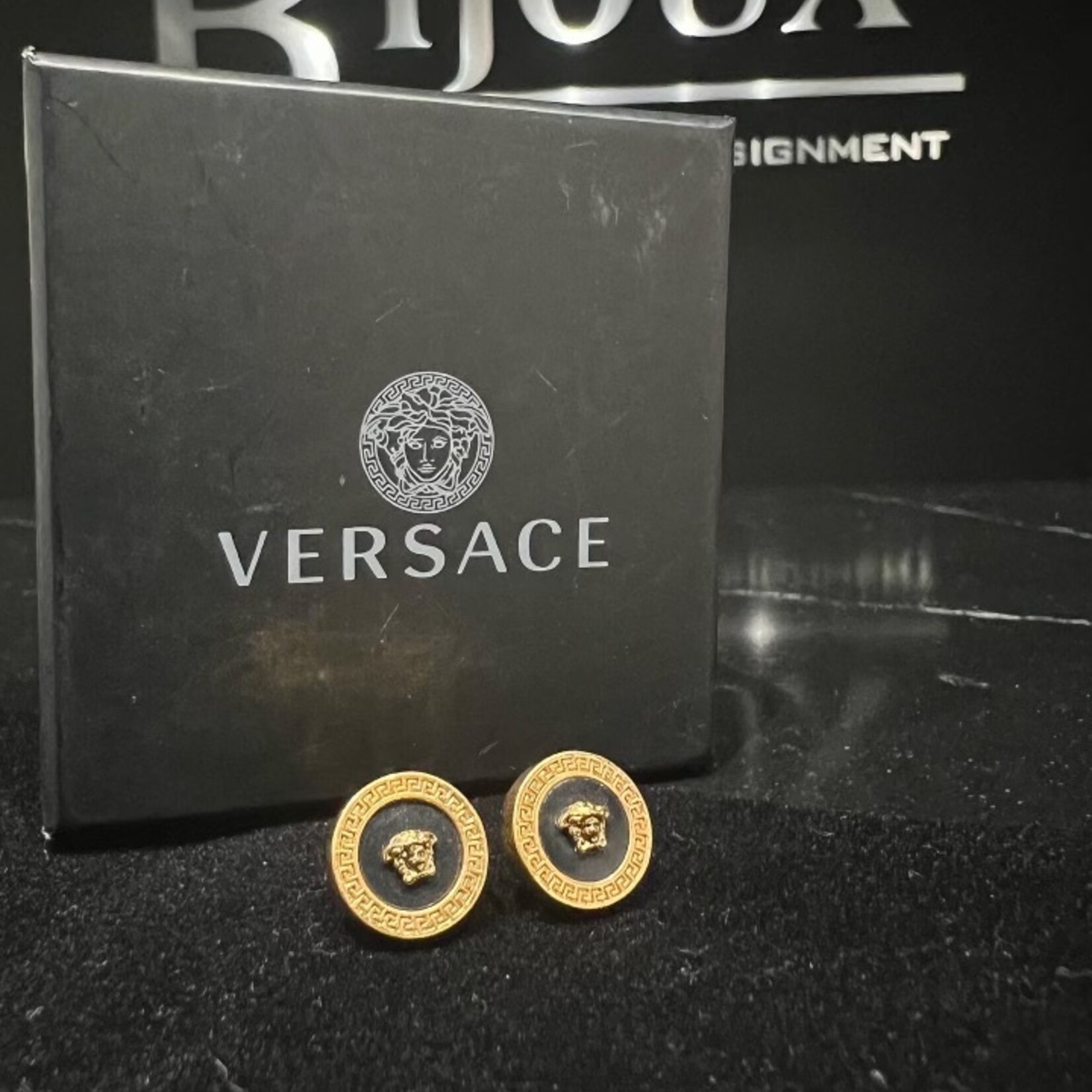 Versace SOLD - Versace Enamel Earrings
