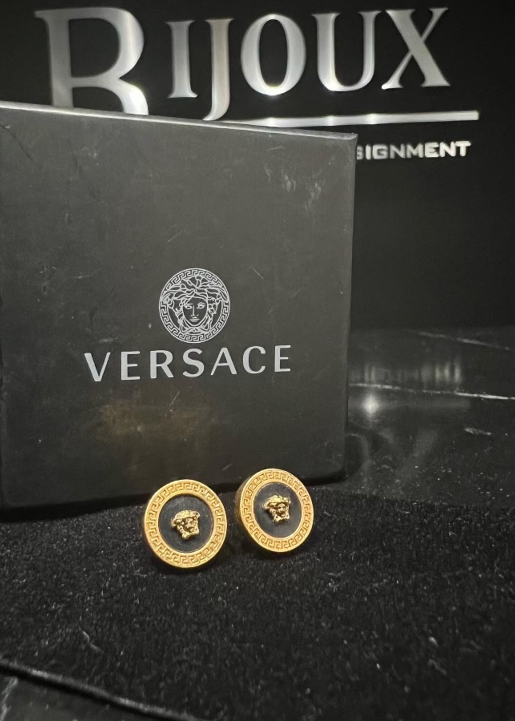 Versace SOLD - Versace Enamel Earrings
