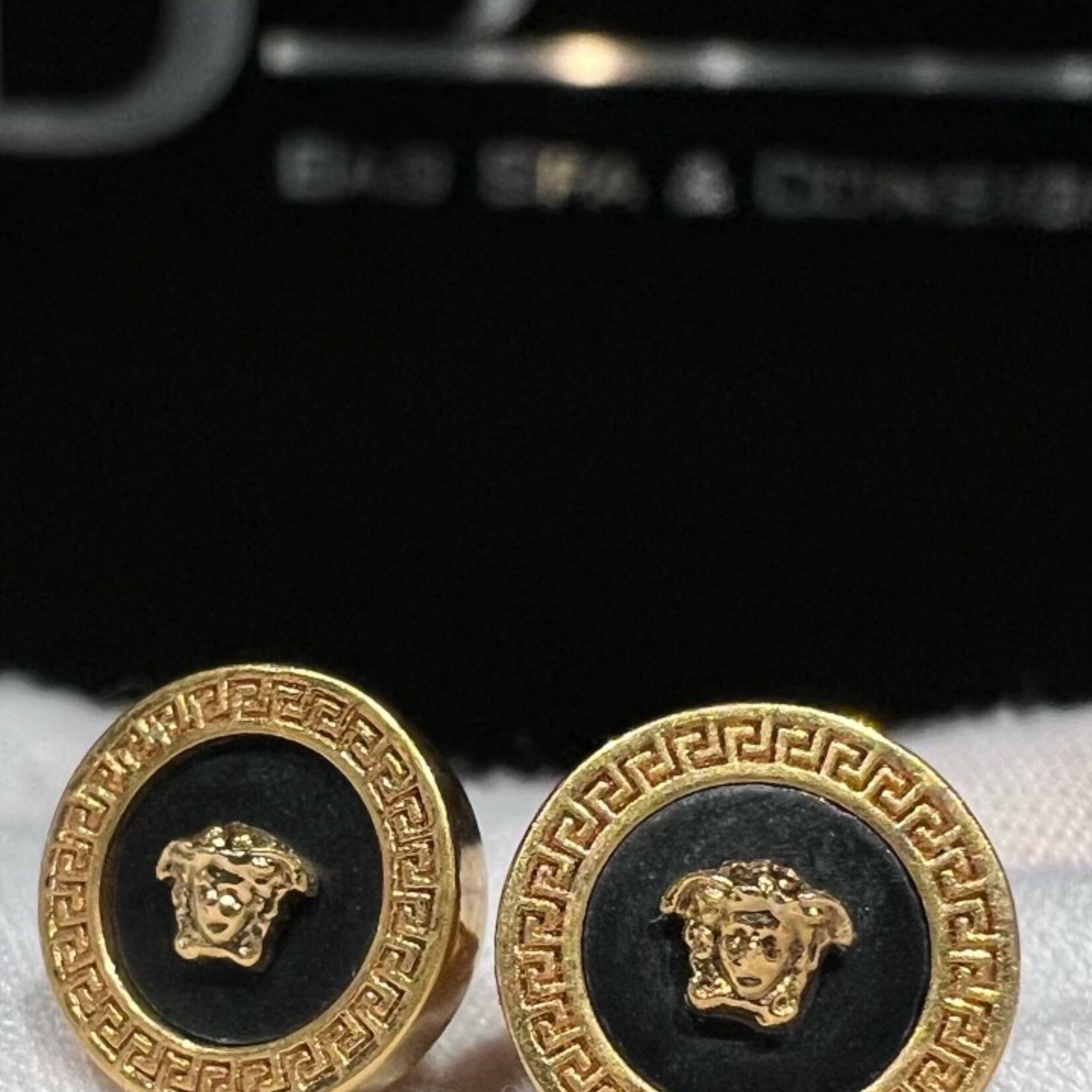 Versace SOLD - Versace Enamel Earrings